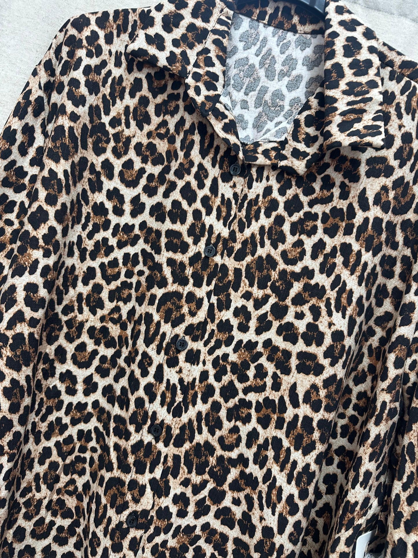 Leoparden Longbluse