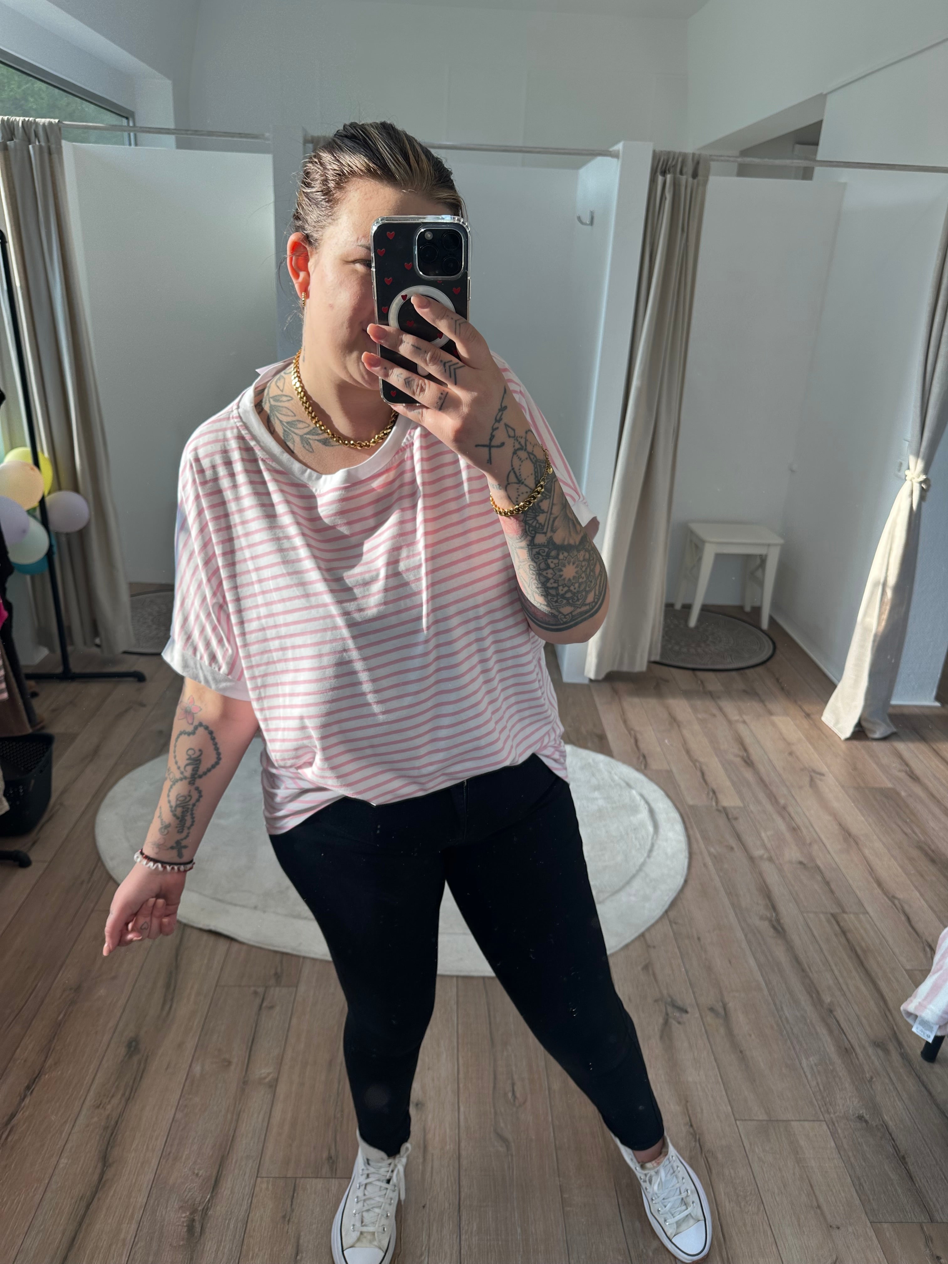 Oversize Streifenshirt