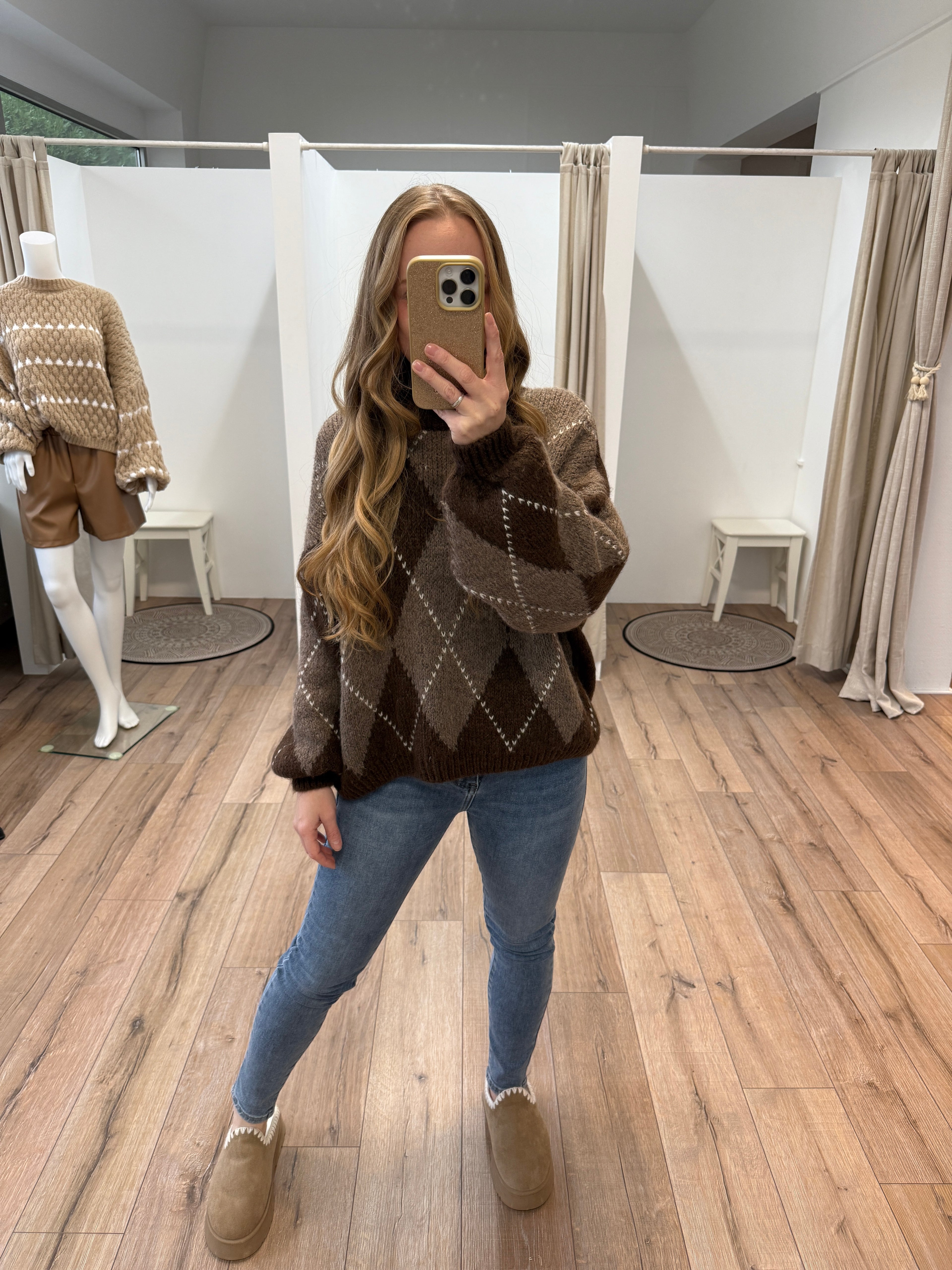 Pullover Argyle- Muster