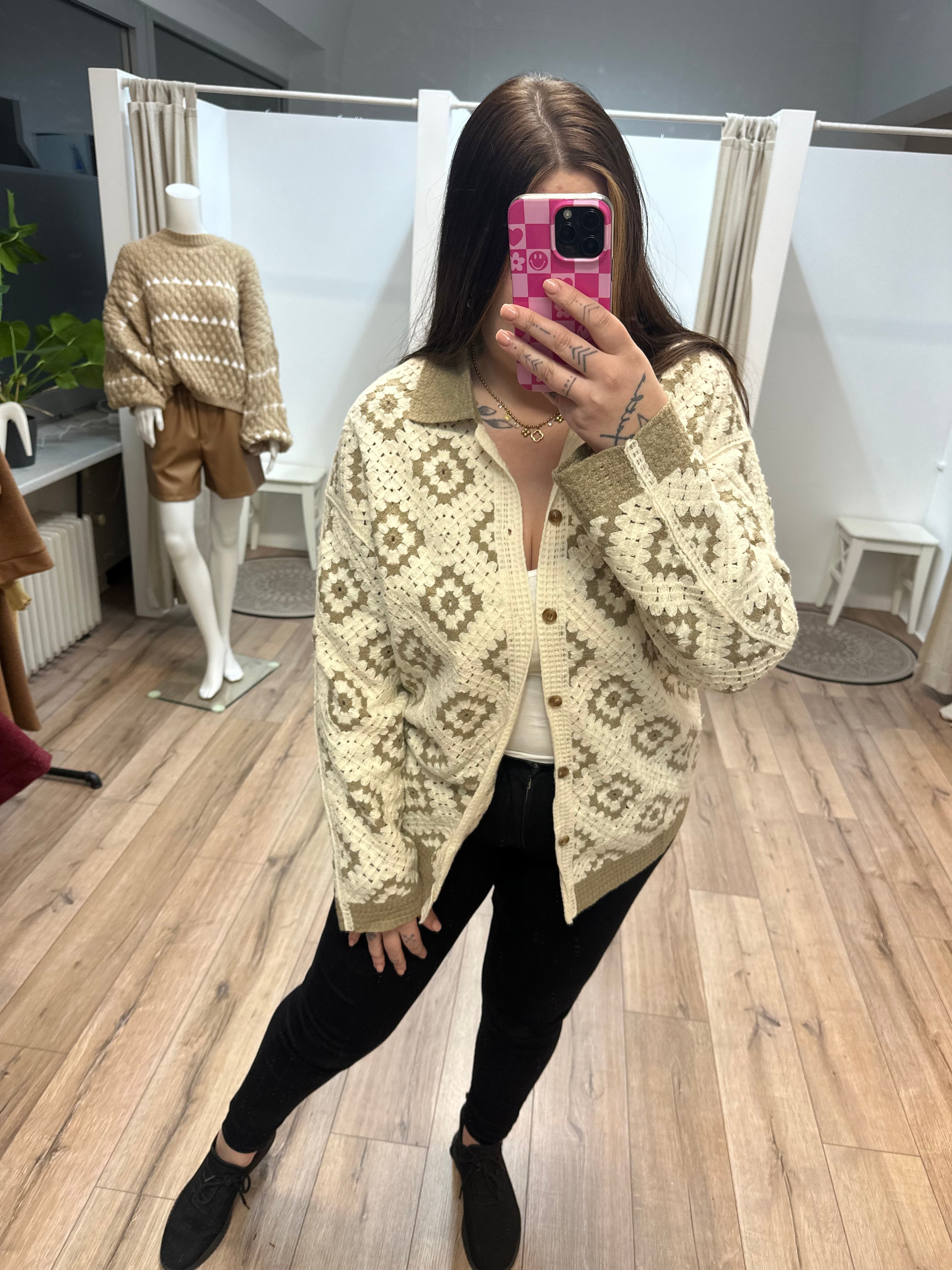 Oversize Boho Hemd