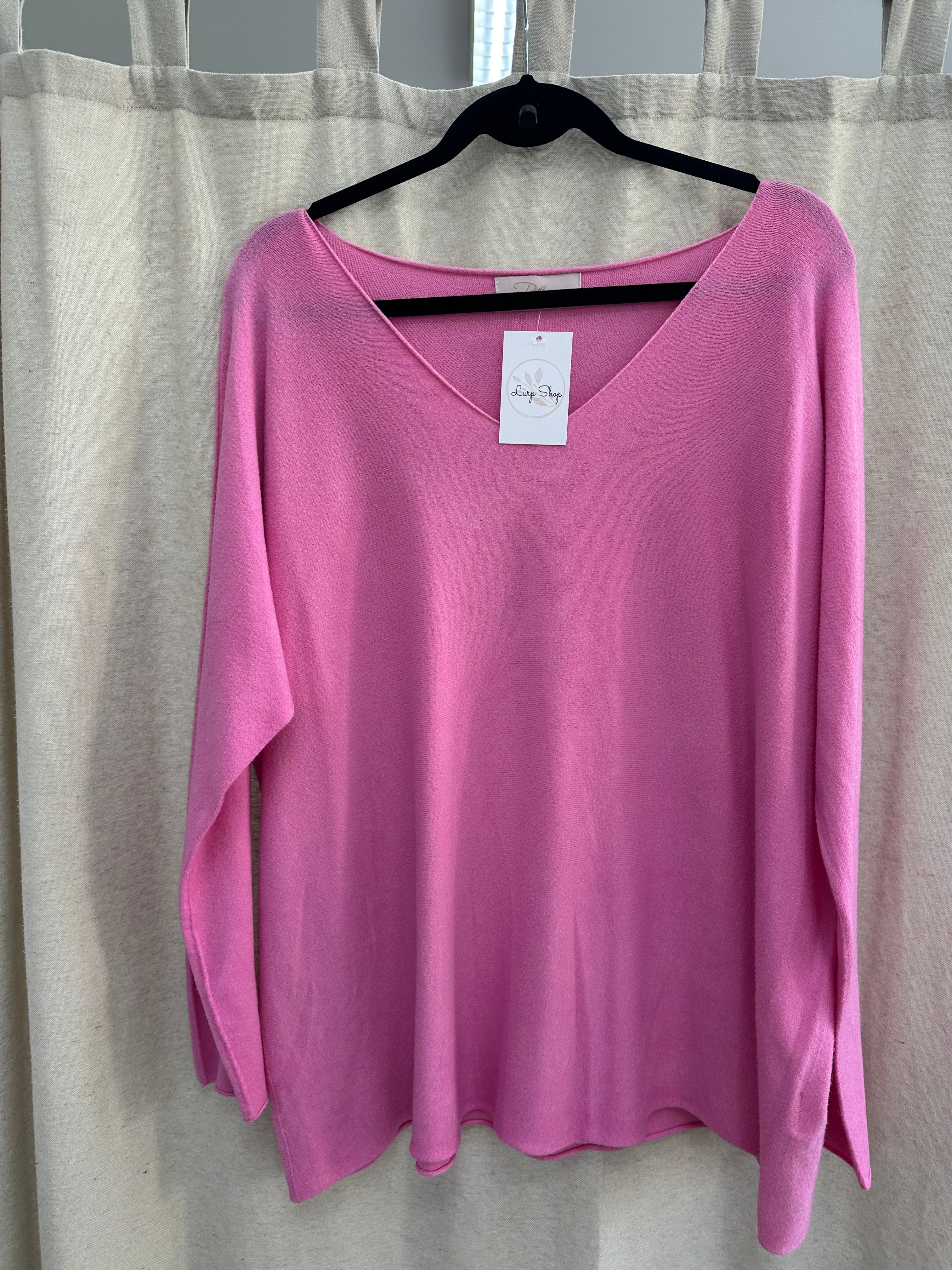 Basic Pullover mit V- Auschnitt