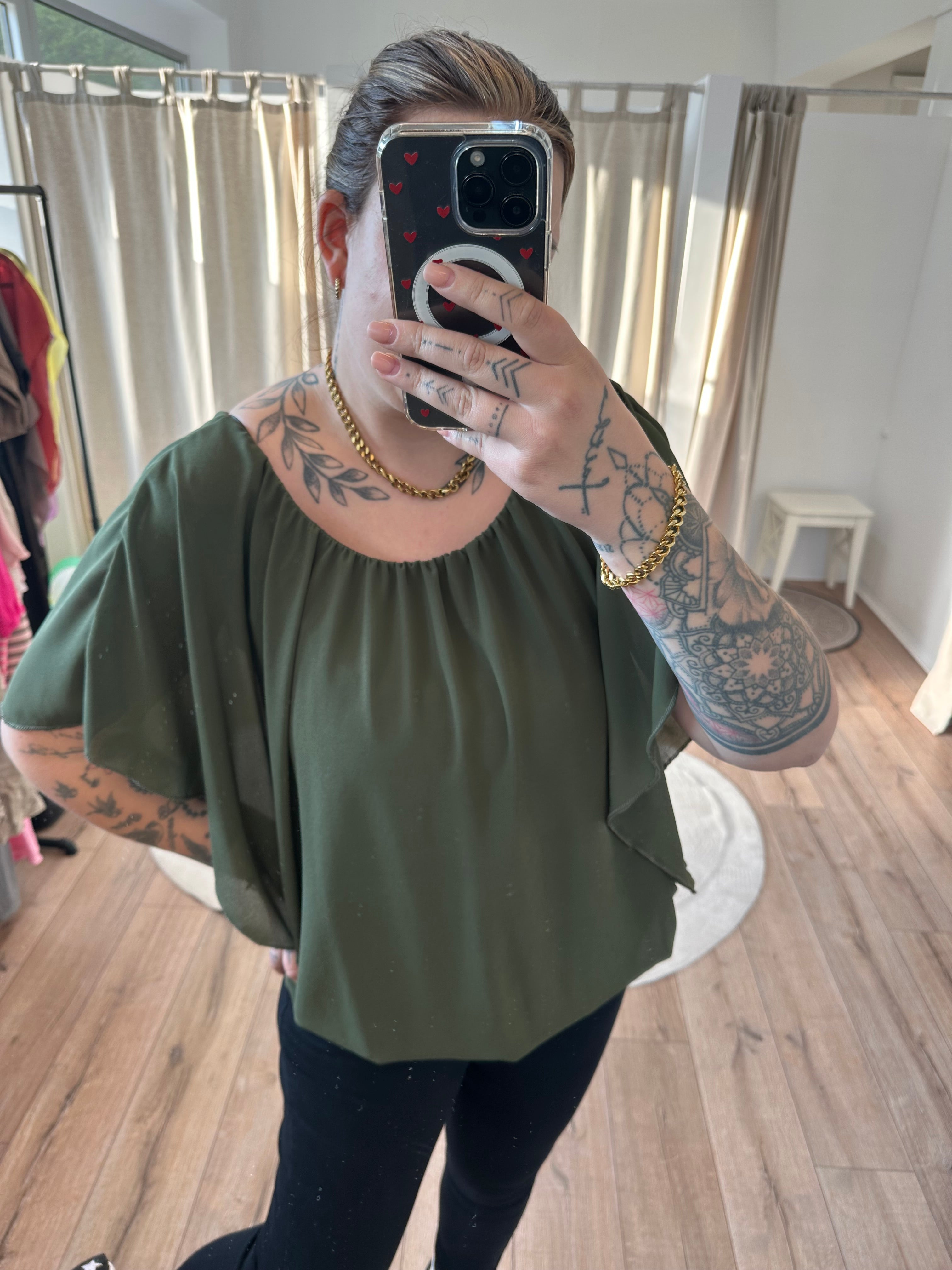 Flatterbluse