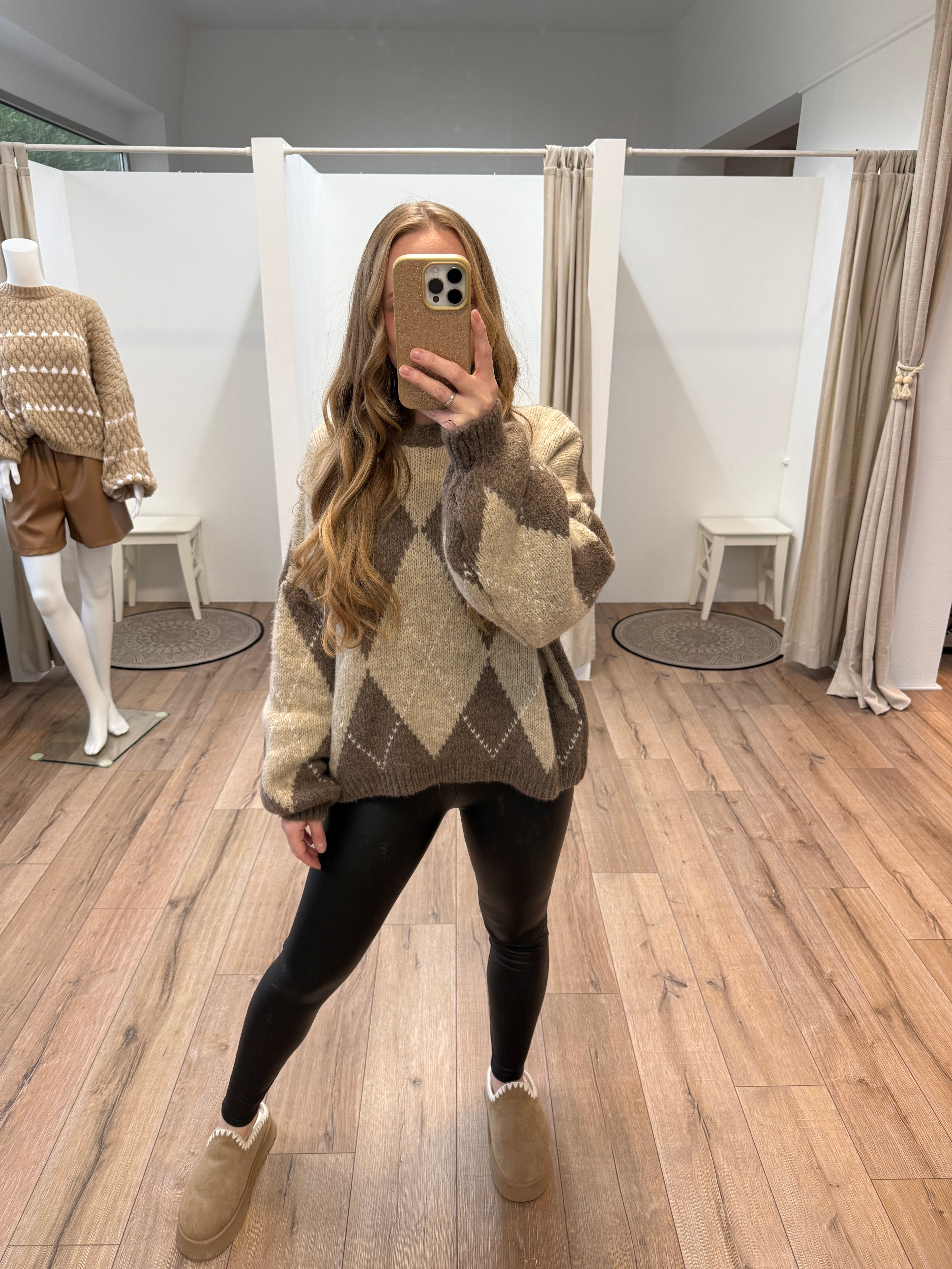 Pullover Argyle- Muster