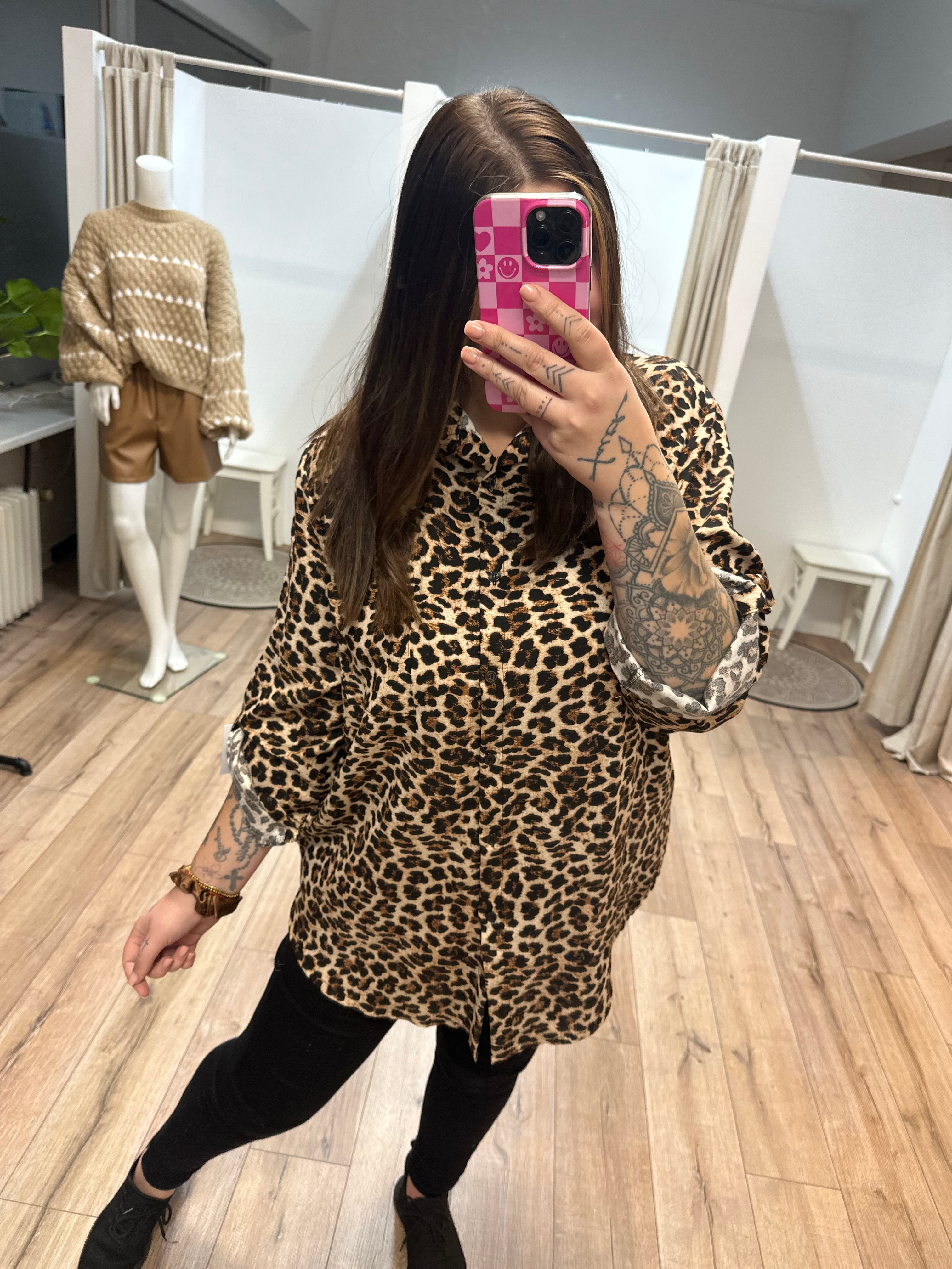 Leoparden Bluse