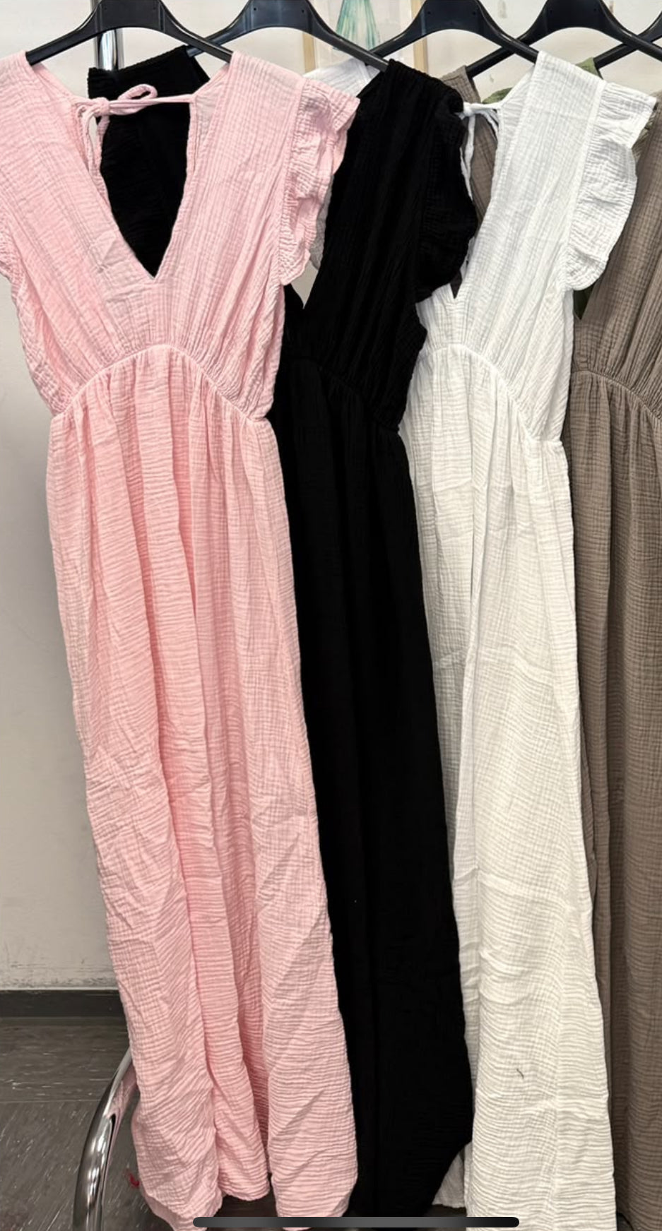 Maxikleid Musselin Basic