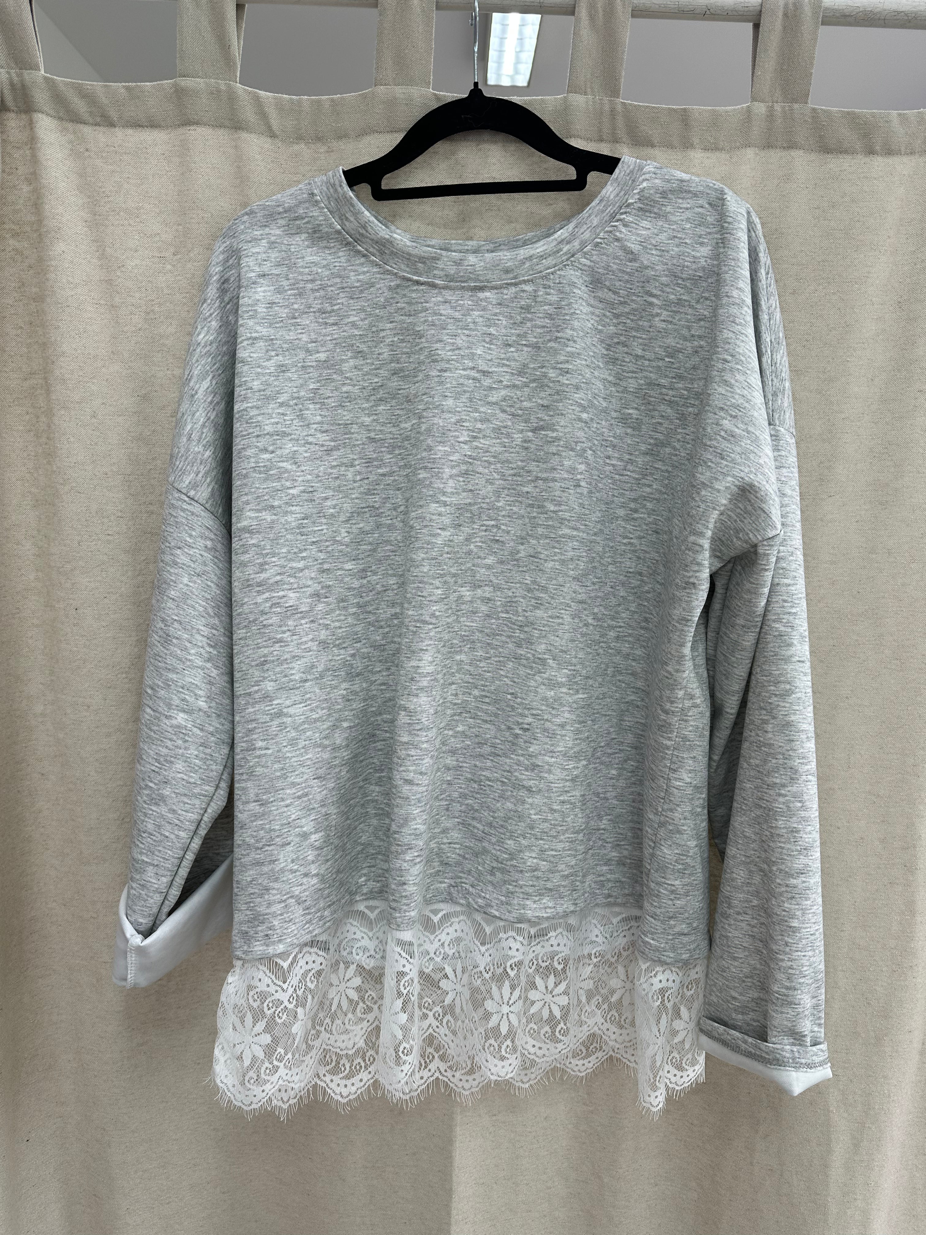 Sweater mit Spitze