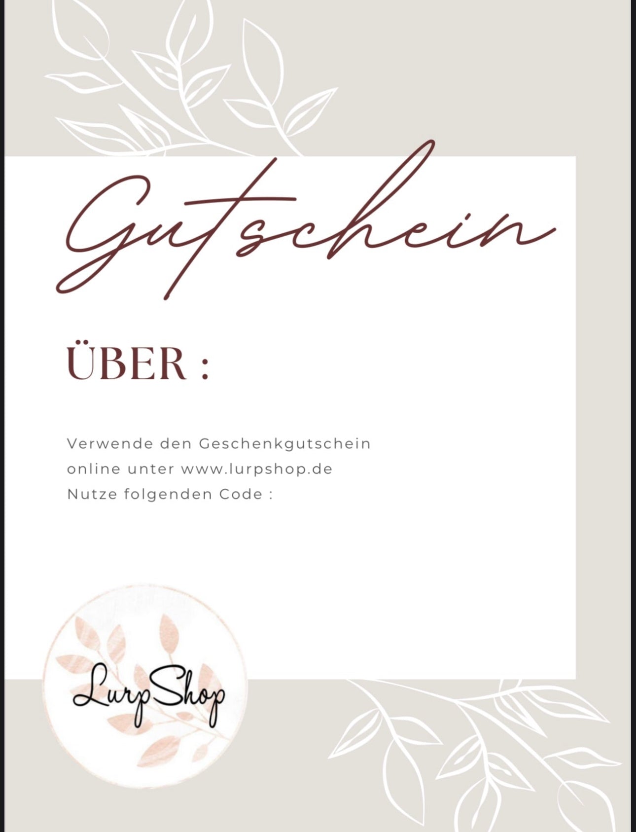 Geschenkgutschein