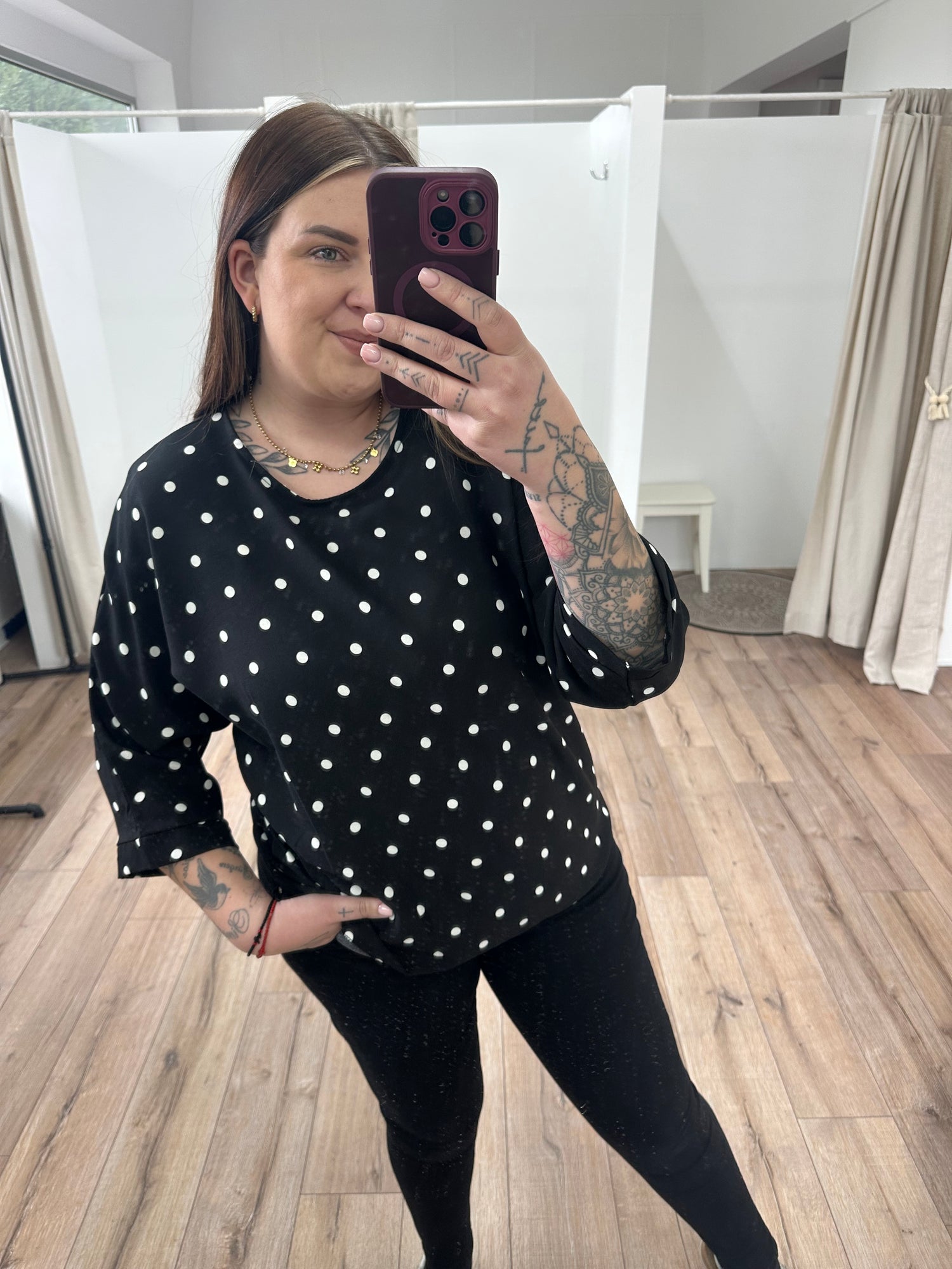 Blusenshirt Pünktchen