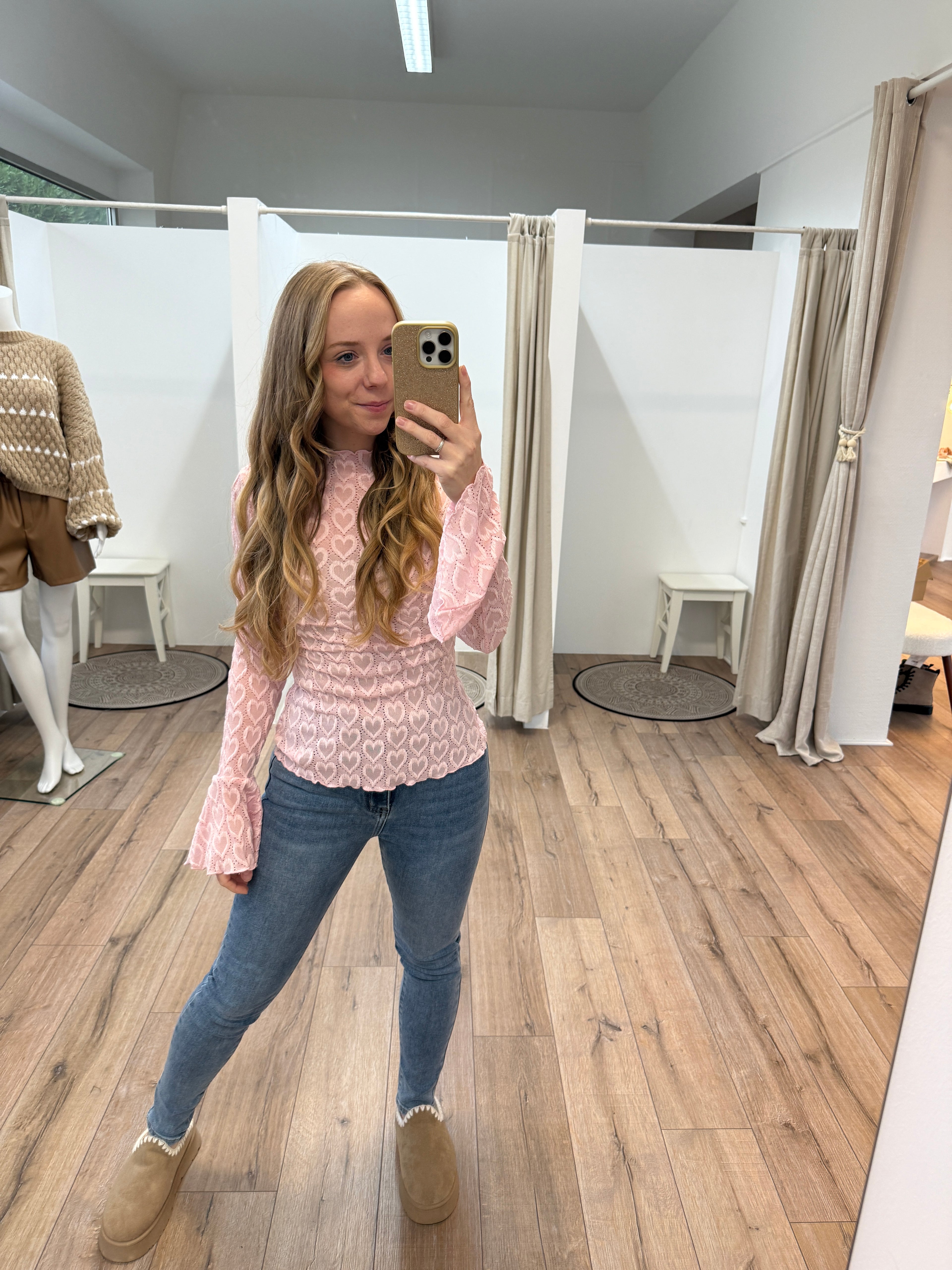 Langarmshirt Amore Rosa