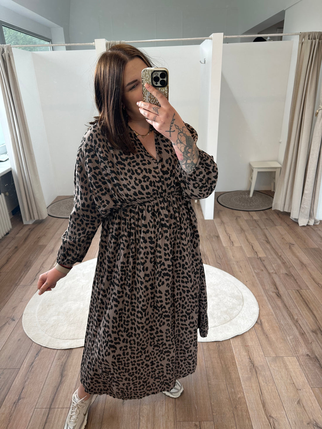 Maxikleid Leopard Curvy