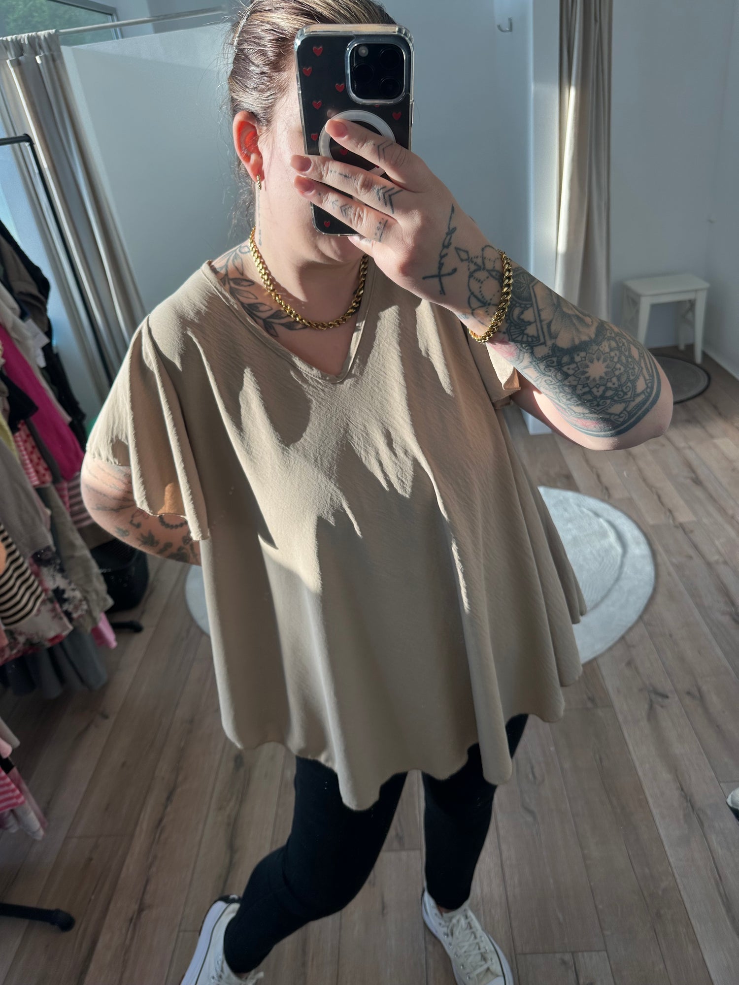 Basic Curvy Bluse
