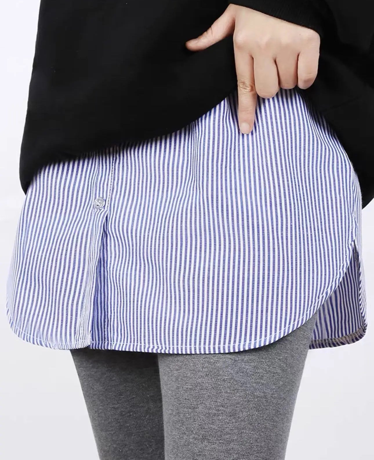 Blusenrockverlängerung gestreift