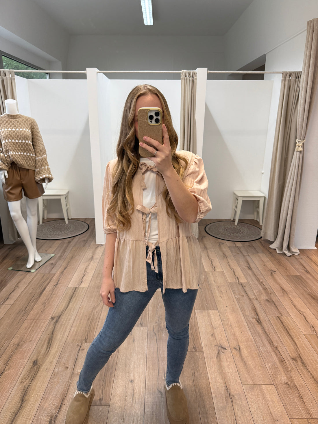 Tunikabluse mit Schleifen