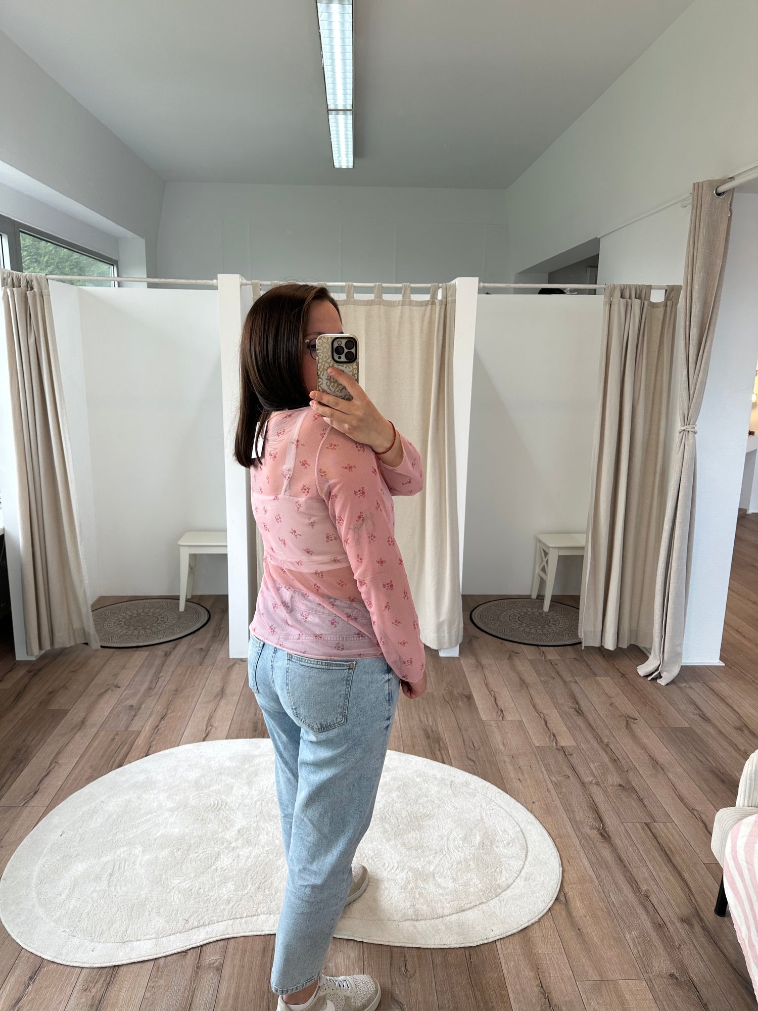 Mesh Langarmshirt Milena
