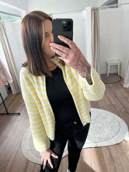 Zipper Jacke Stripe