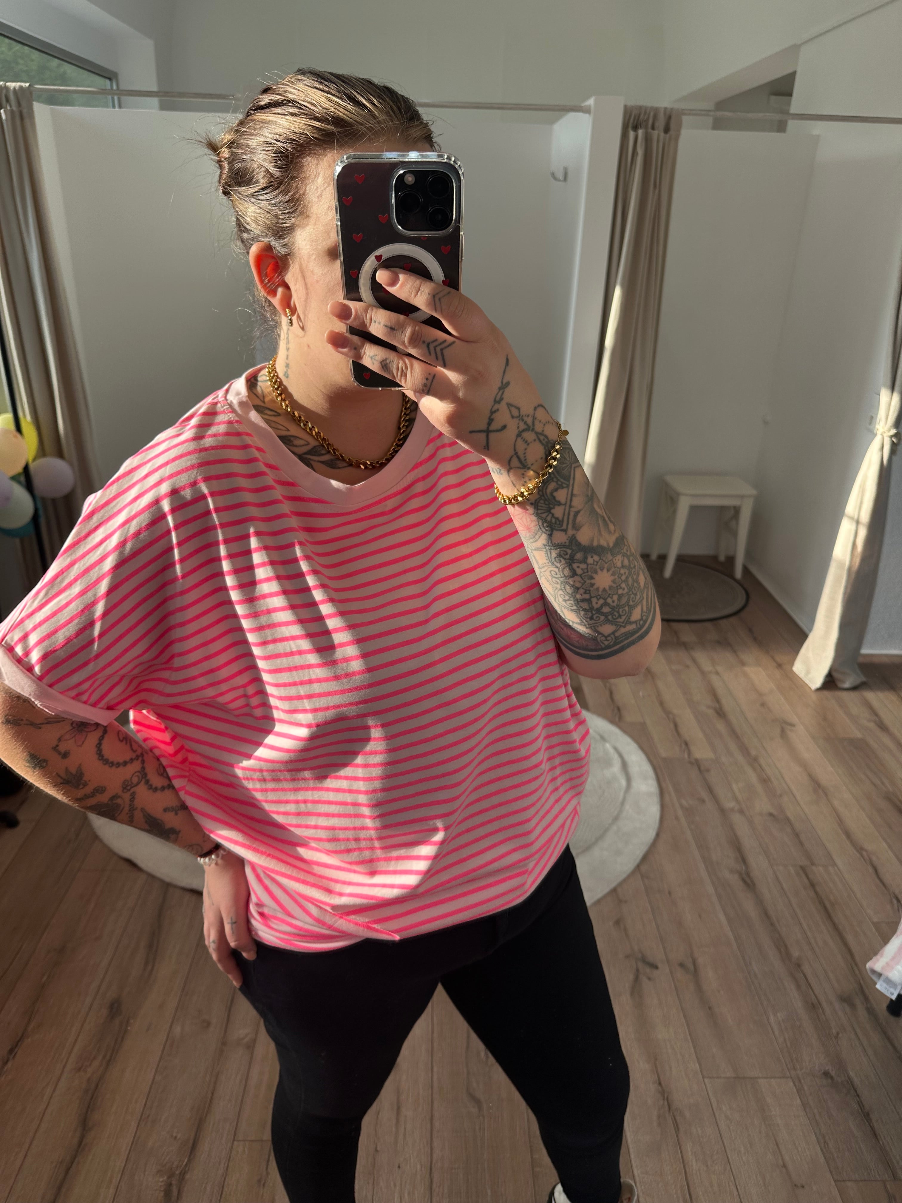 Oversize Streifenshirt