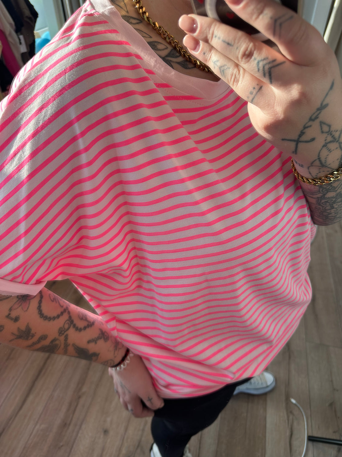 Oversize Streifenshirt