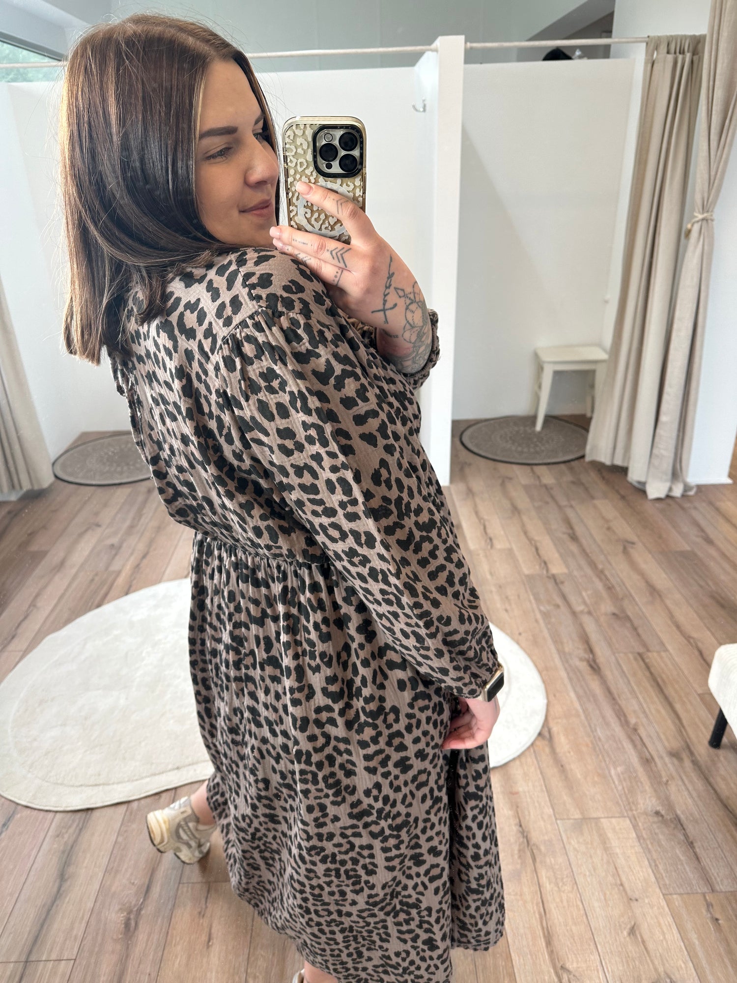 Maxikleid Leopard Curvy