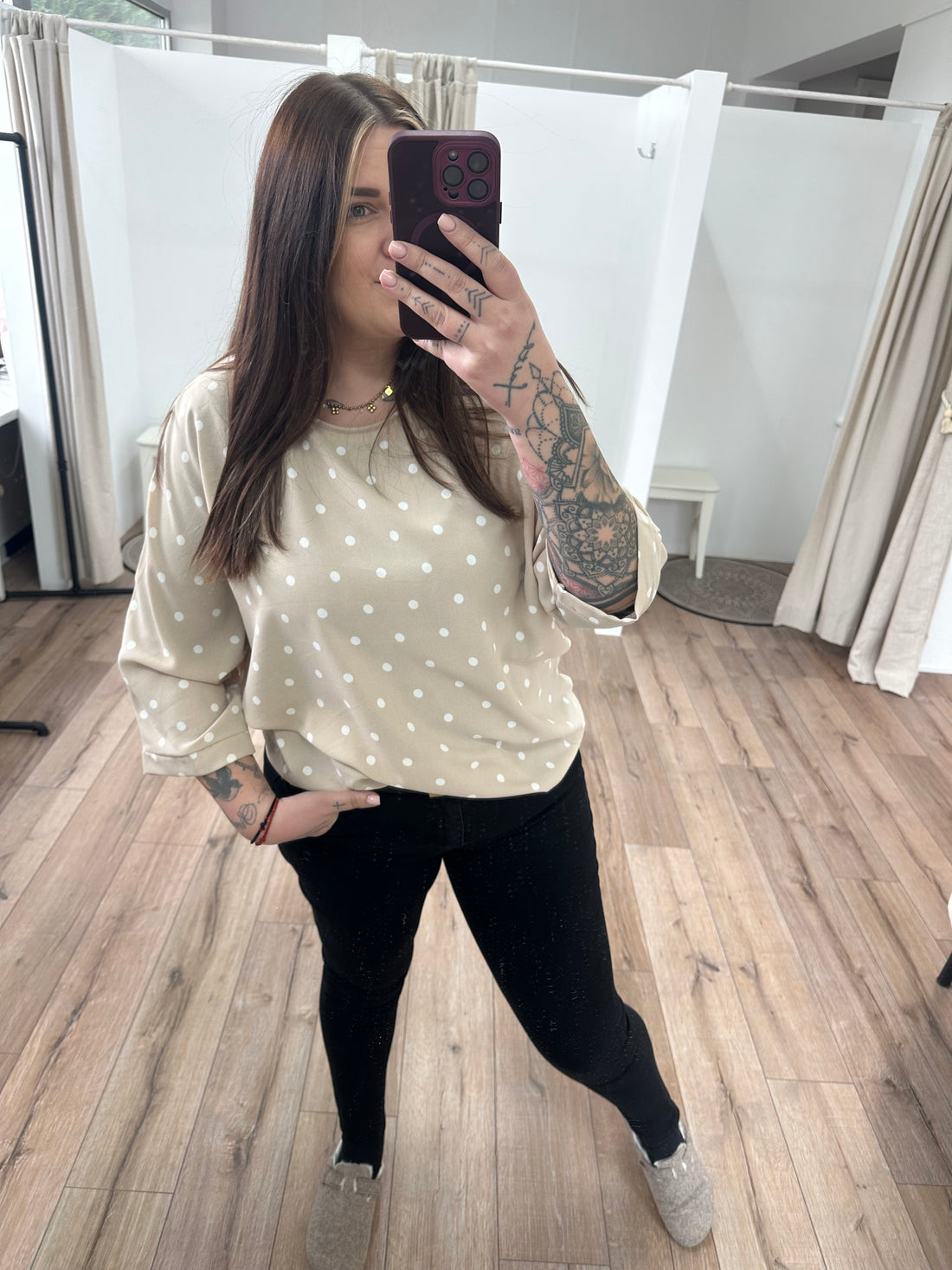 Blusenshirt Pünktchen