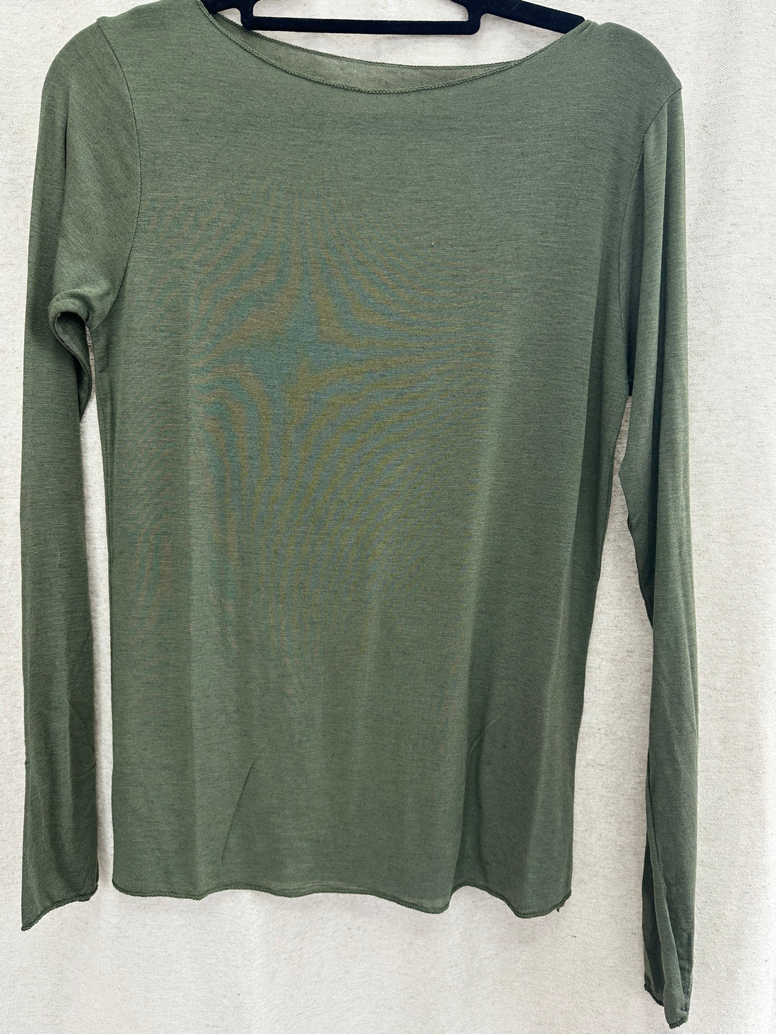 Curvy Mesh Langarmshirt