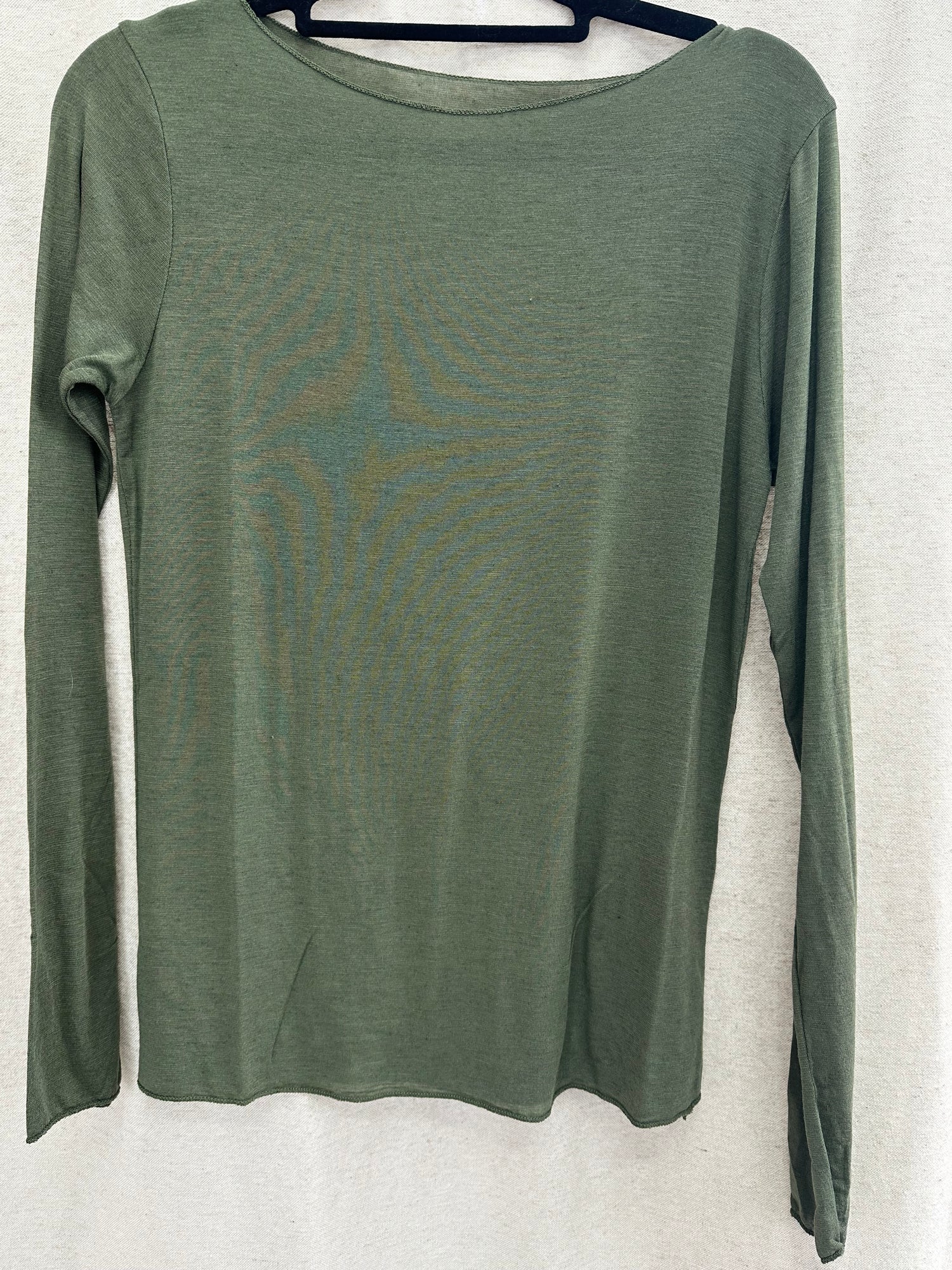 Curvy Mesh Langarmshirt