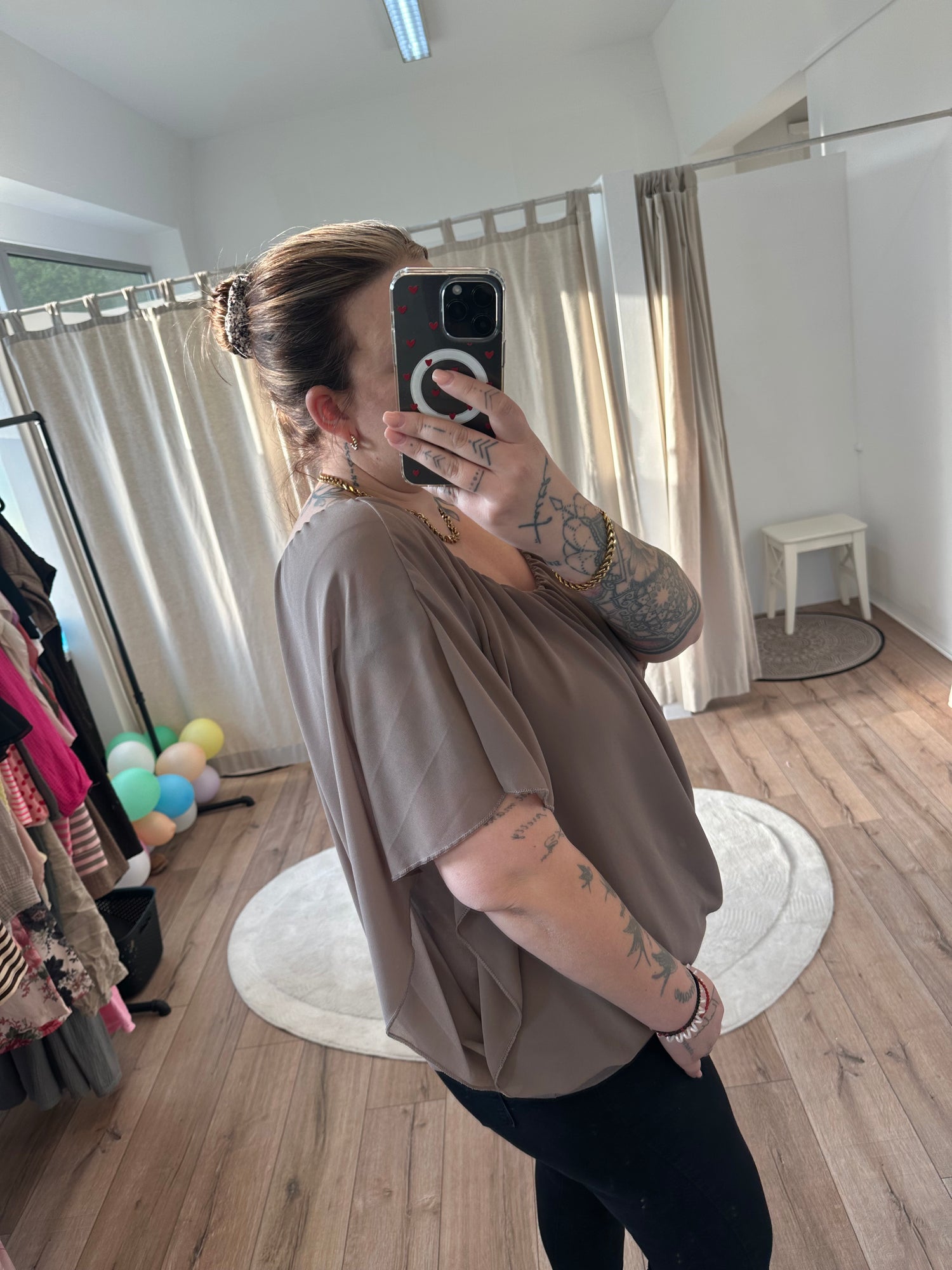 Flatterbluse