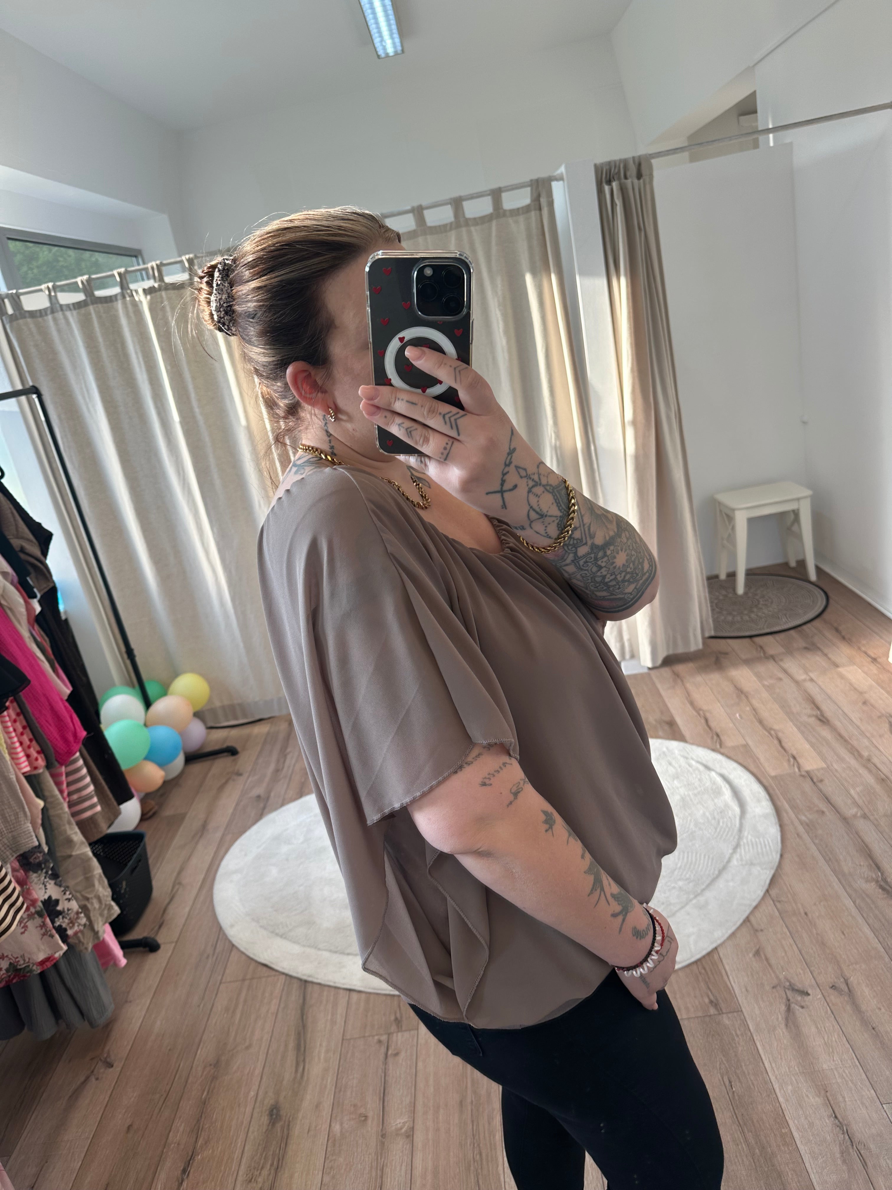 Flatterbluse