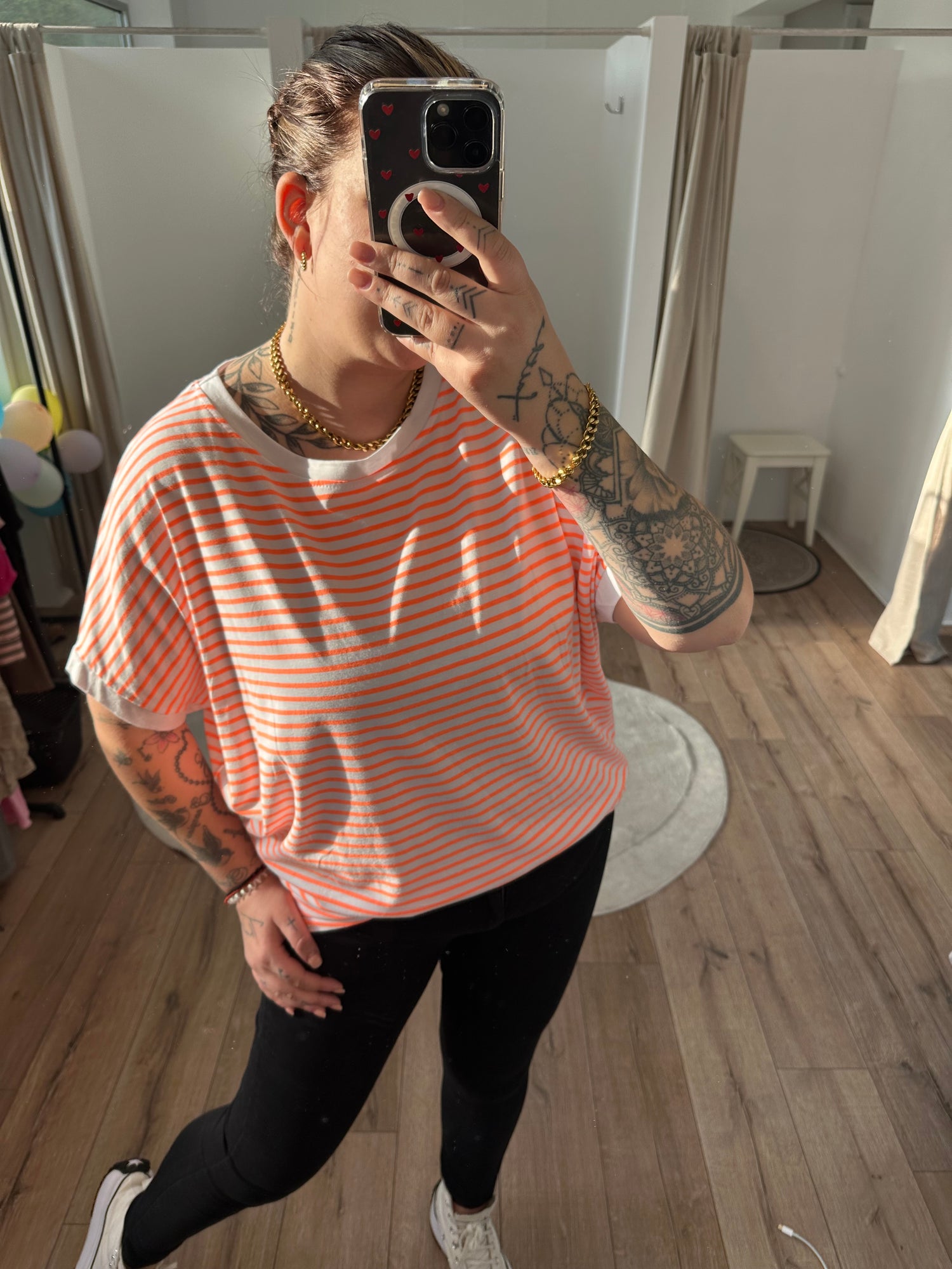 Oversize Streifenshirt