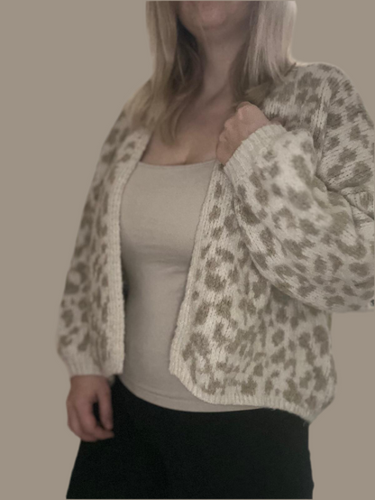 offener Leo Cardigan