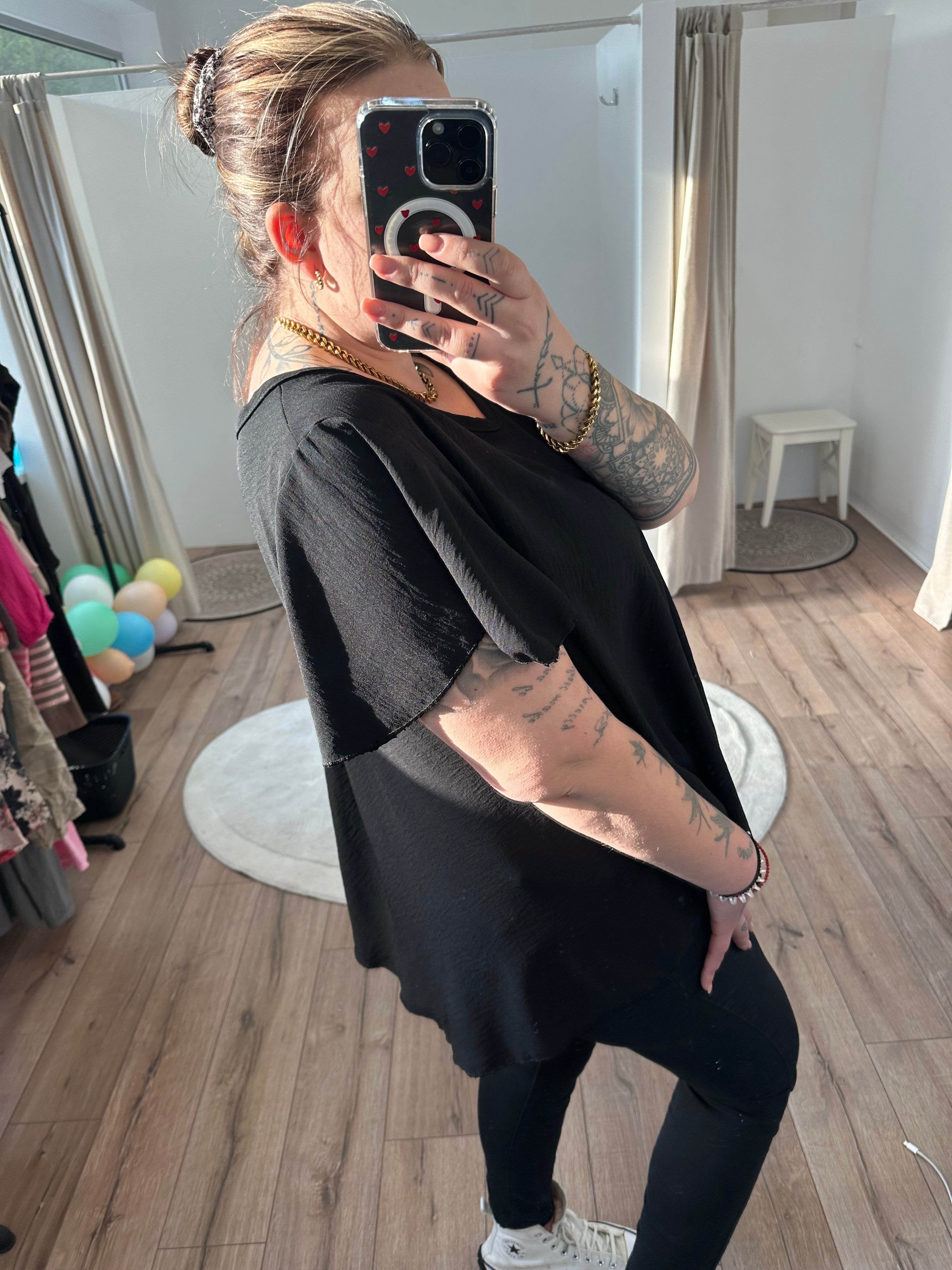Basic Curvy Bluse