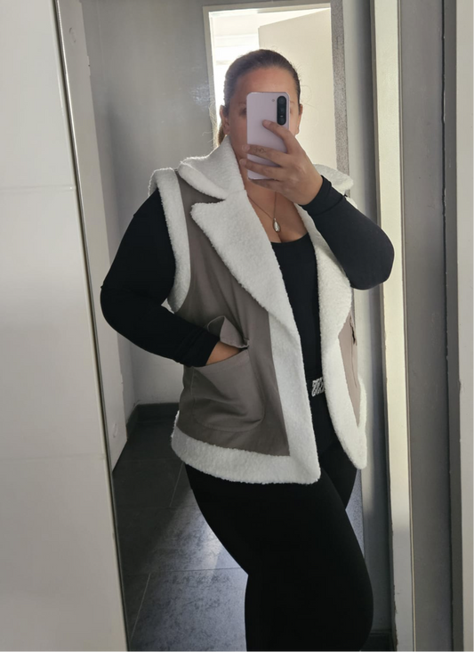 Weste Jasmine Taupe