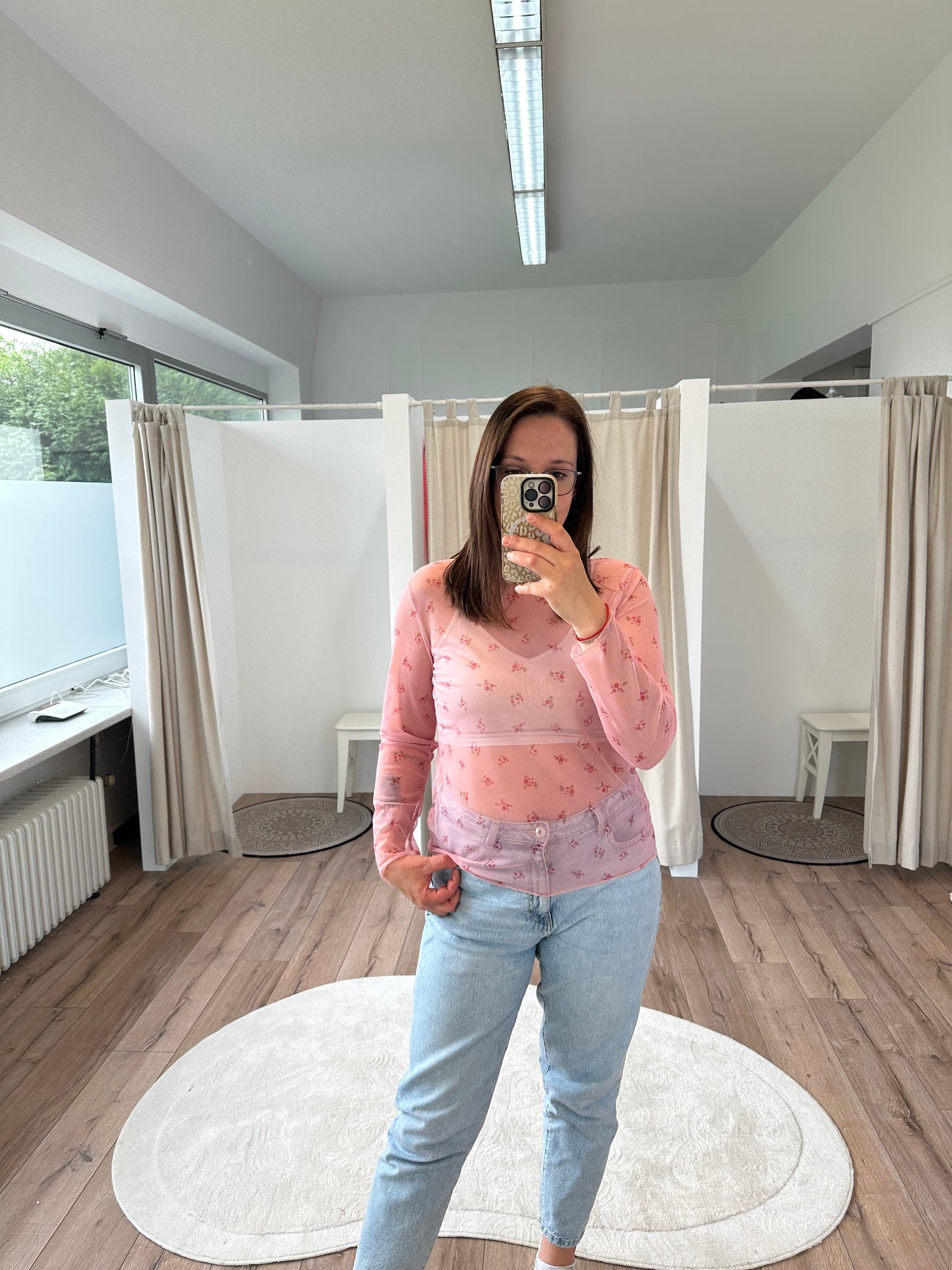 Mesh Langarmshirt Milena