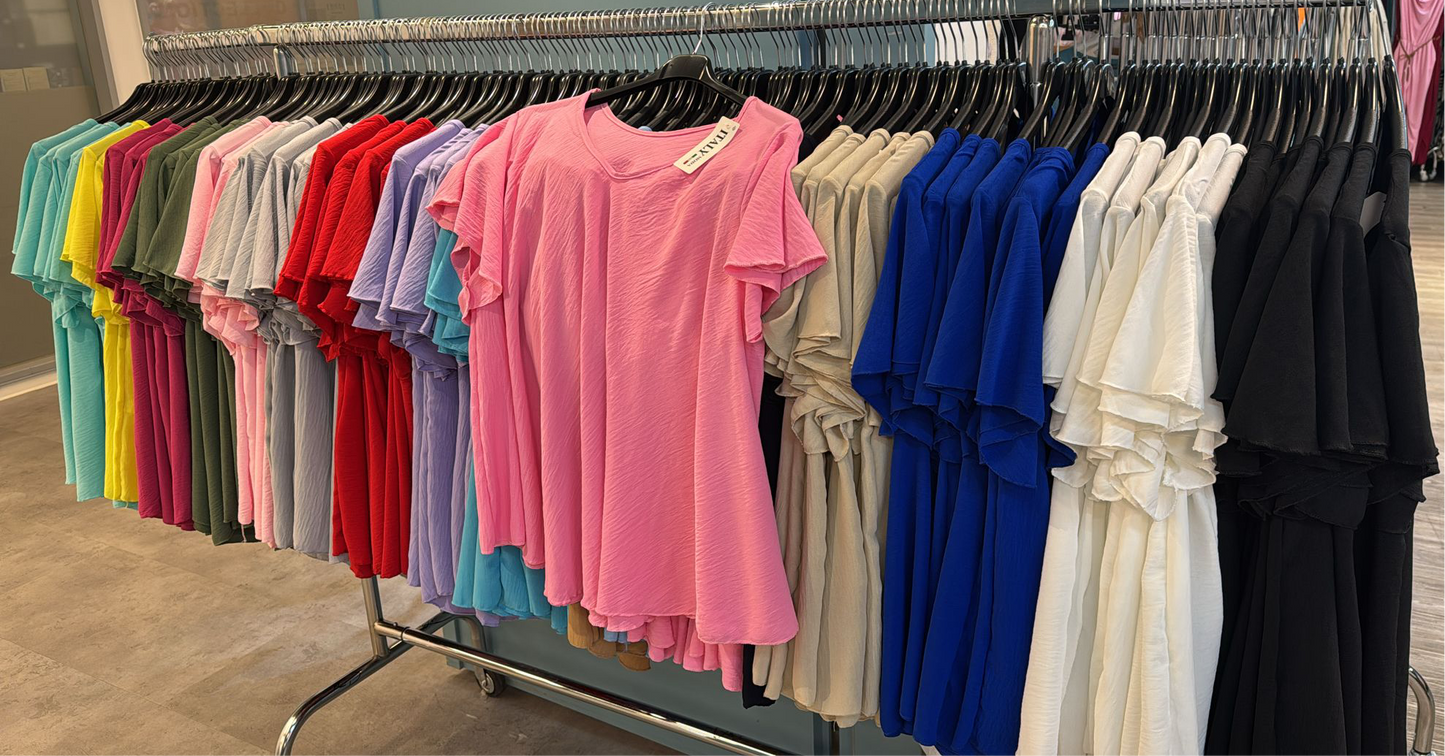 Basic Curvy Bluse