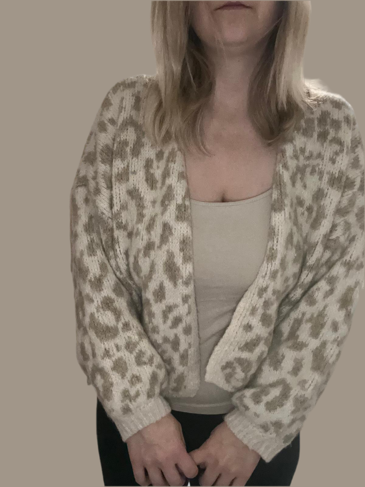 offener Leo Cardigan