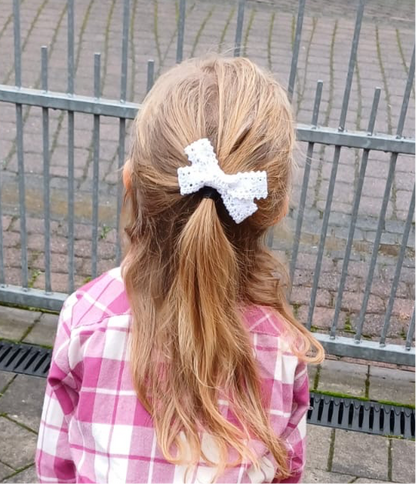 Schleifenclip maxi gehäkelt