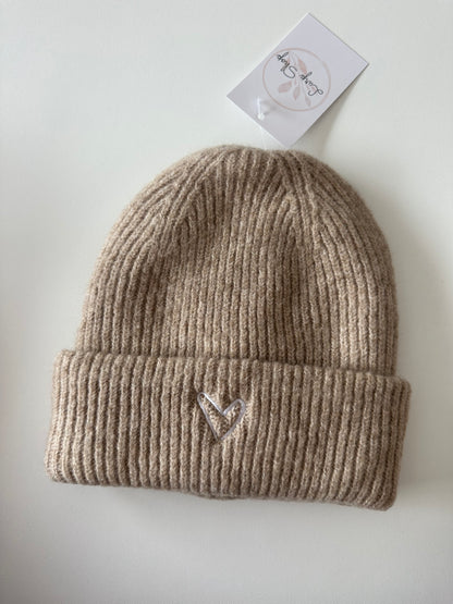 Strickmütze Love