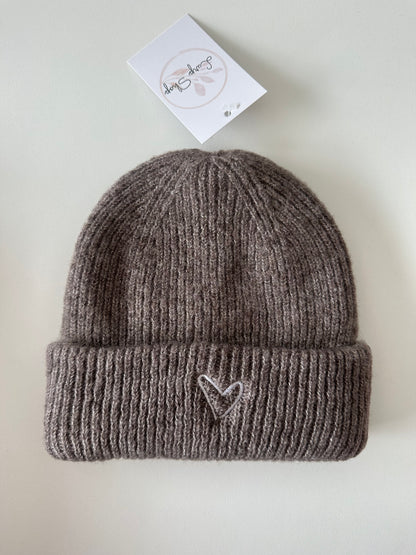 Strickmütze Love