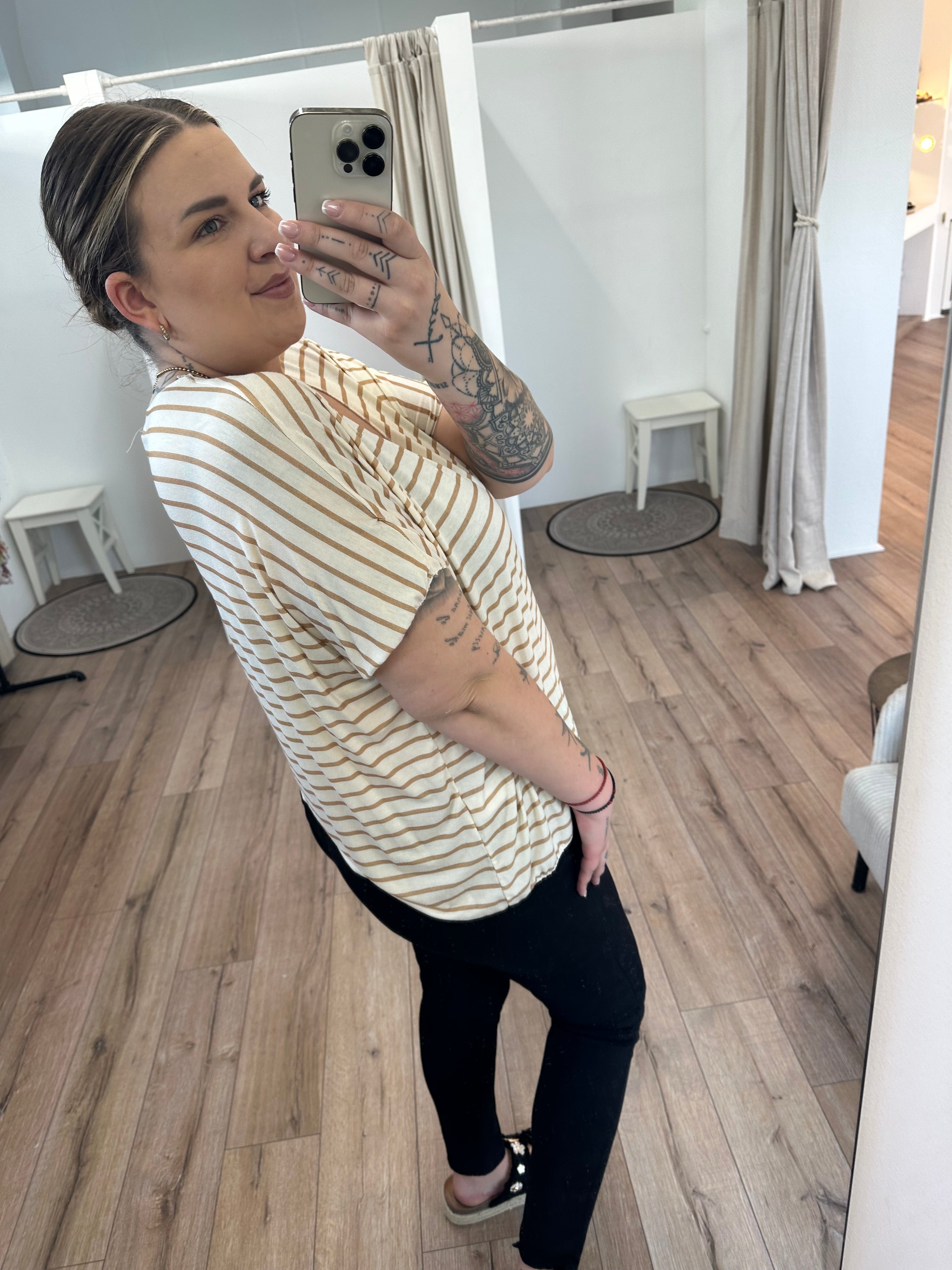 Lockeres Streifenshirt