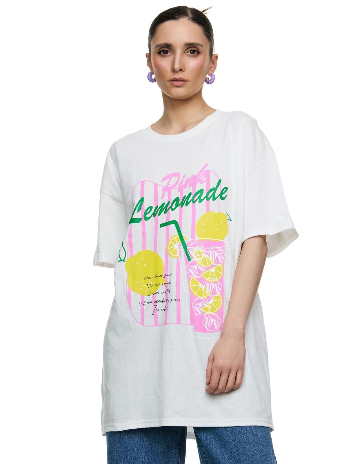 T-Shirt oversize Pink Lemonade
