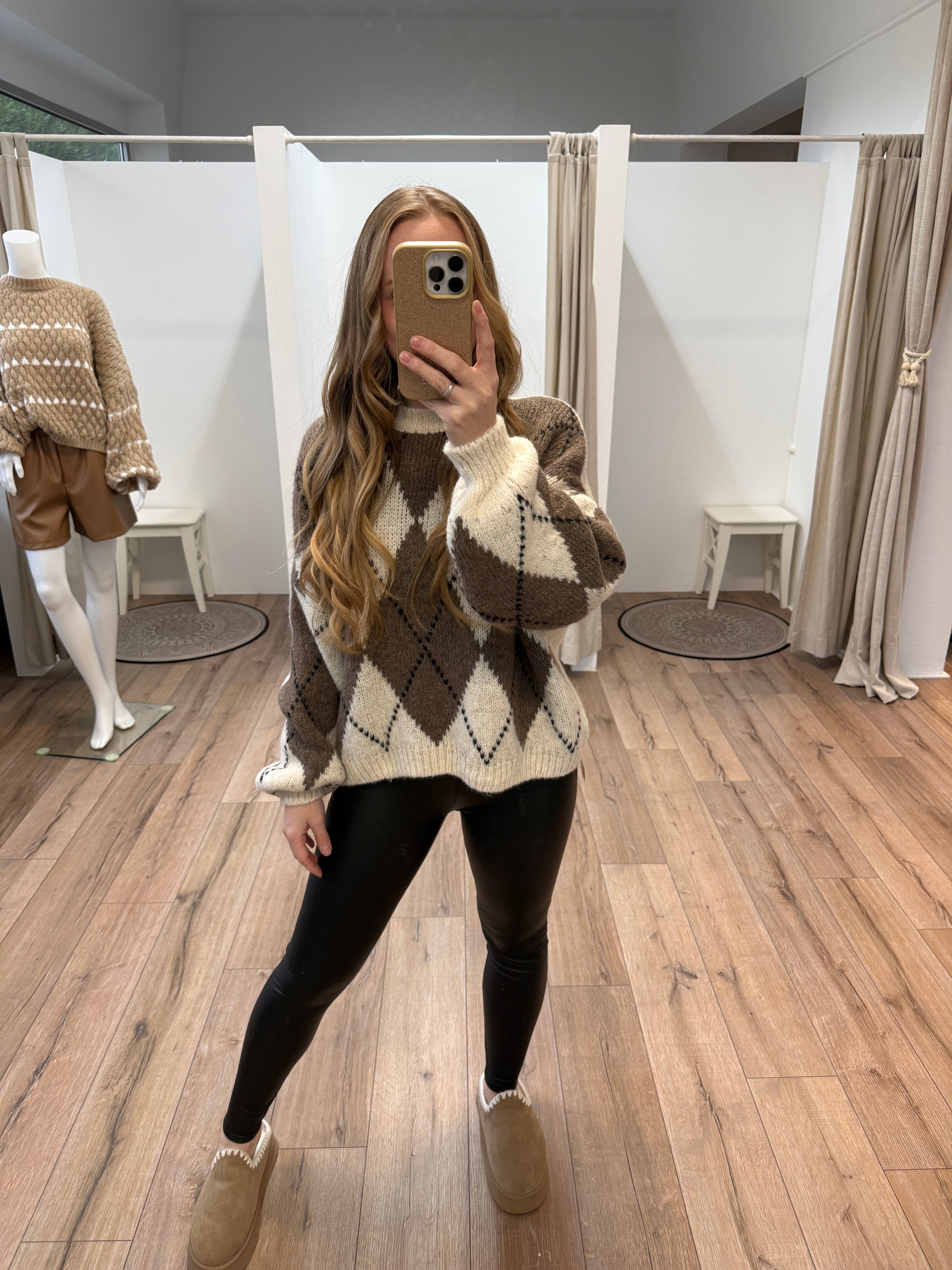 Pullover Argyle- Muster