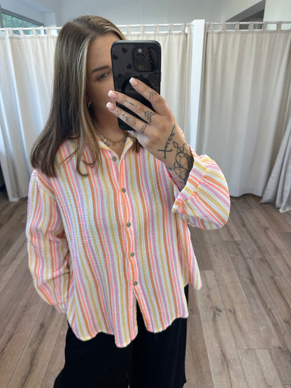 Musselinbluse Pastell