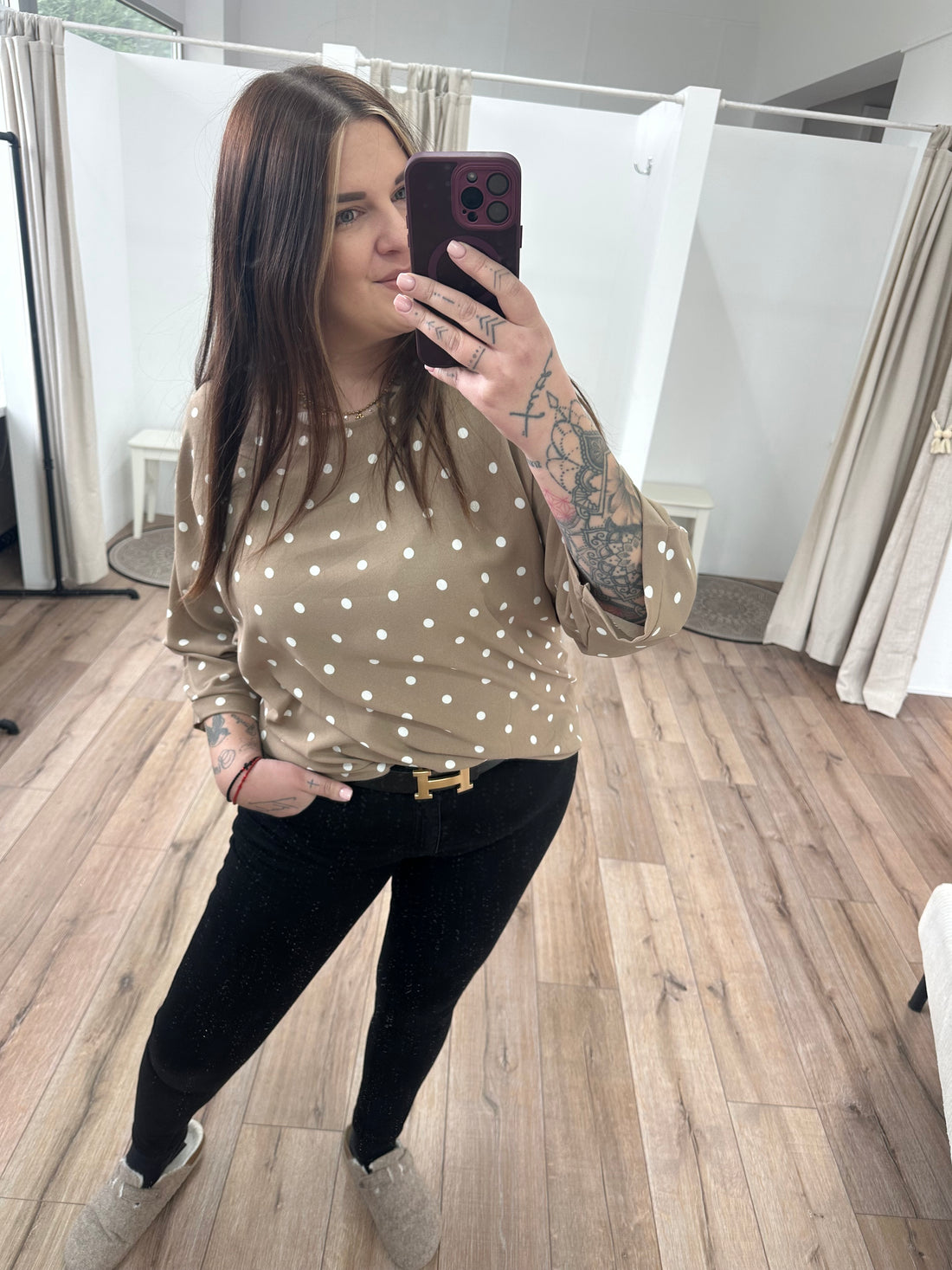 Blusenshirt Pünktchen