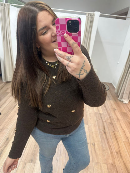 Strickpullover Golden Heart