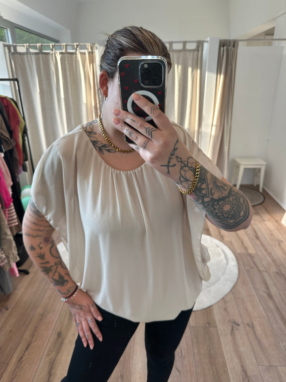 Flatterbluse