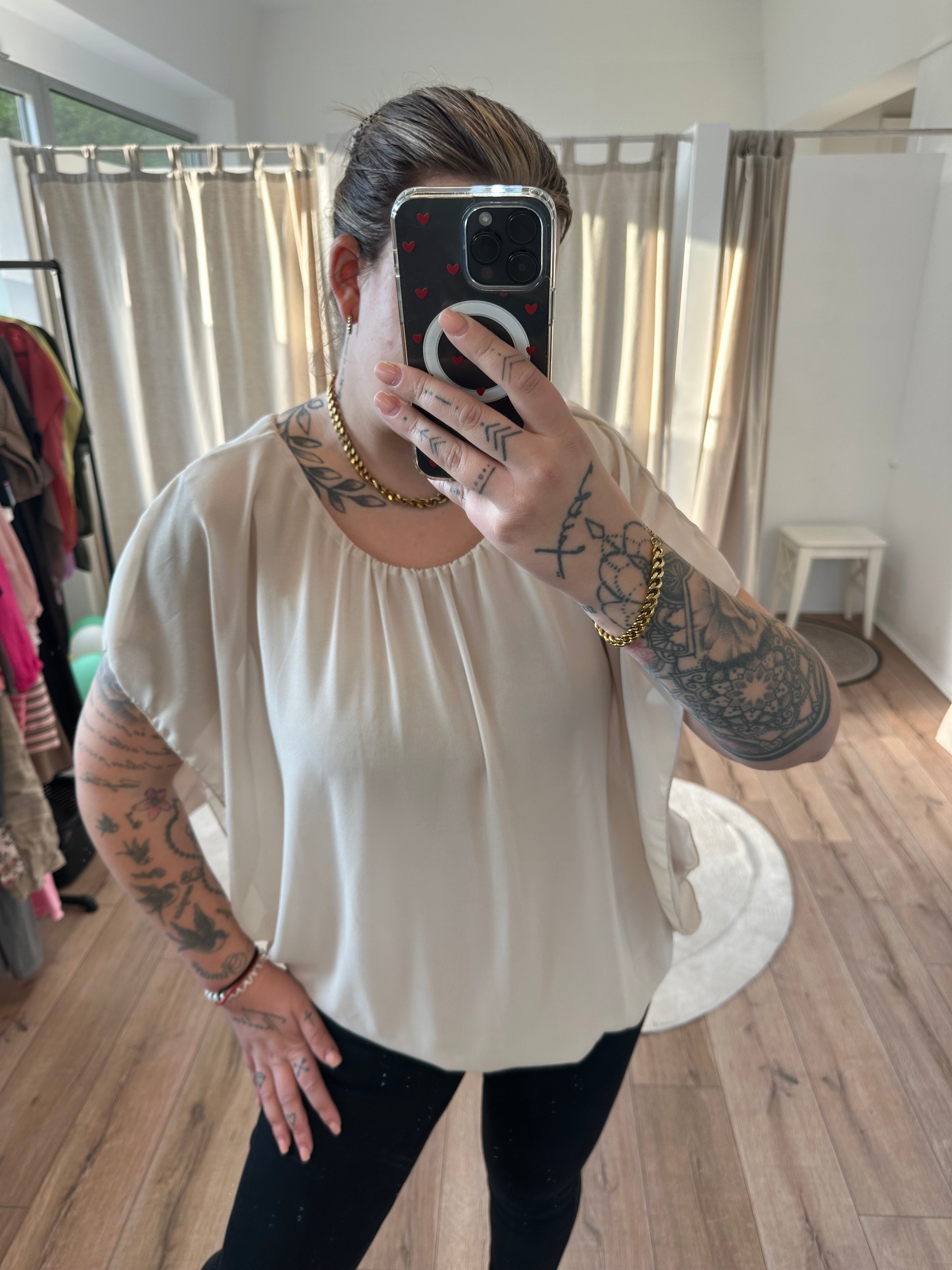 Flatterbluse