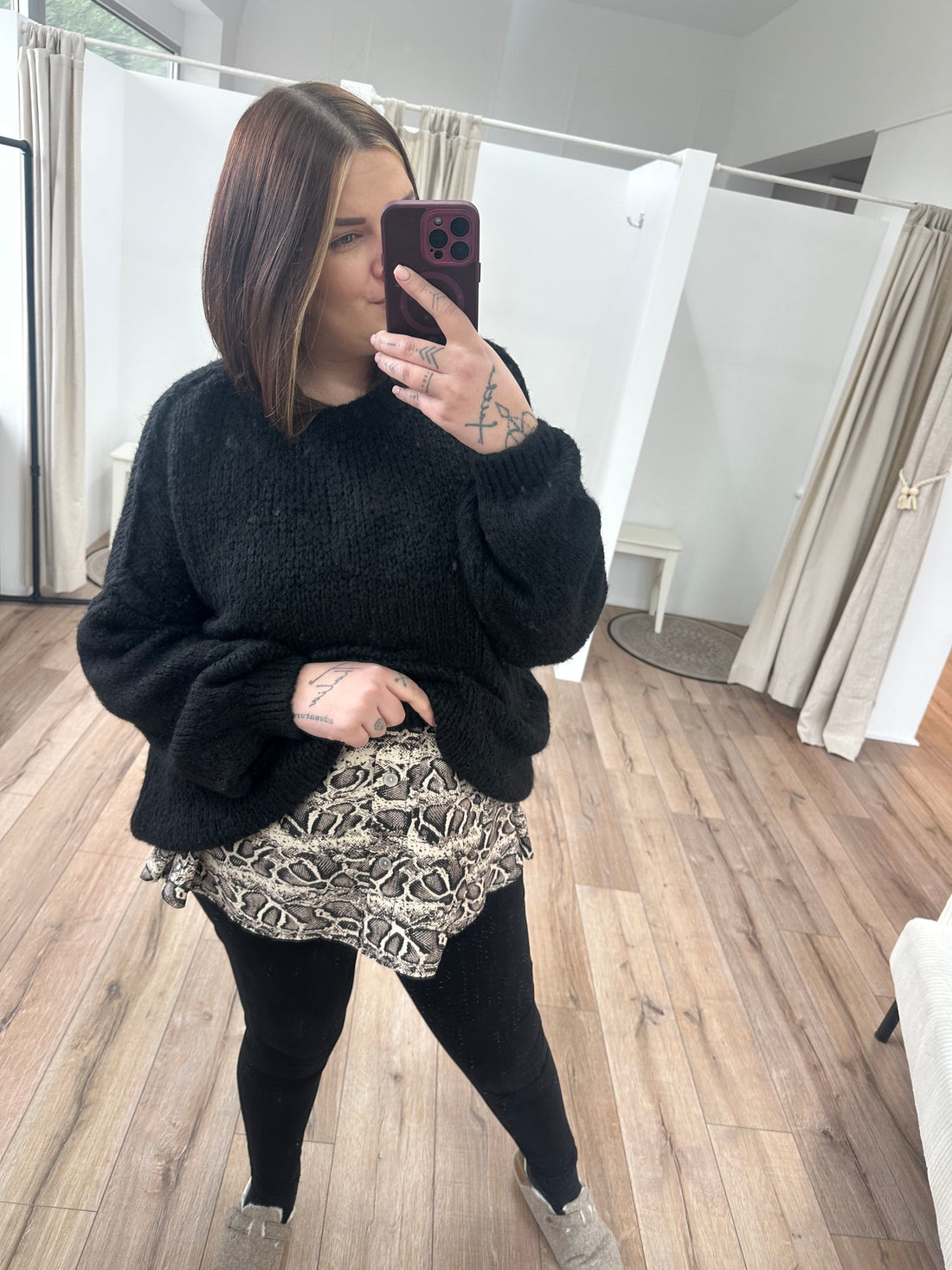 Blusenrock Verlängerung curvy Snake