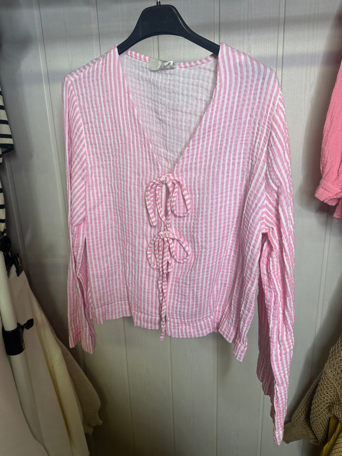 Musselinbluse Olivia Streifen