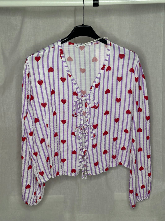 Musselinbluse Love Olivia lila