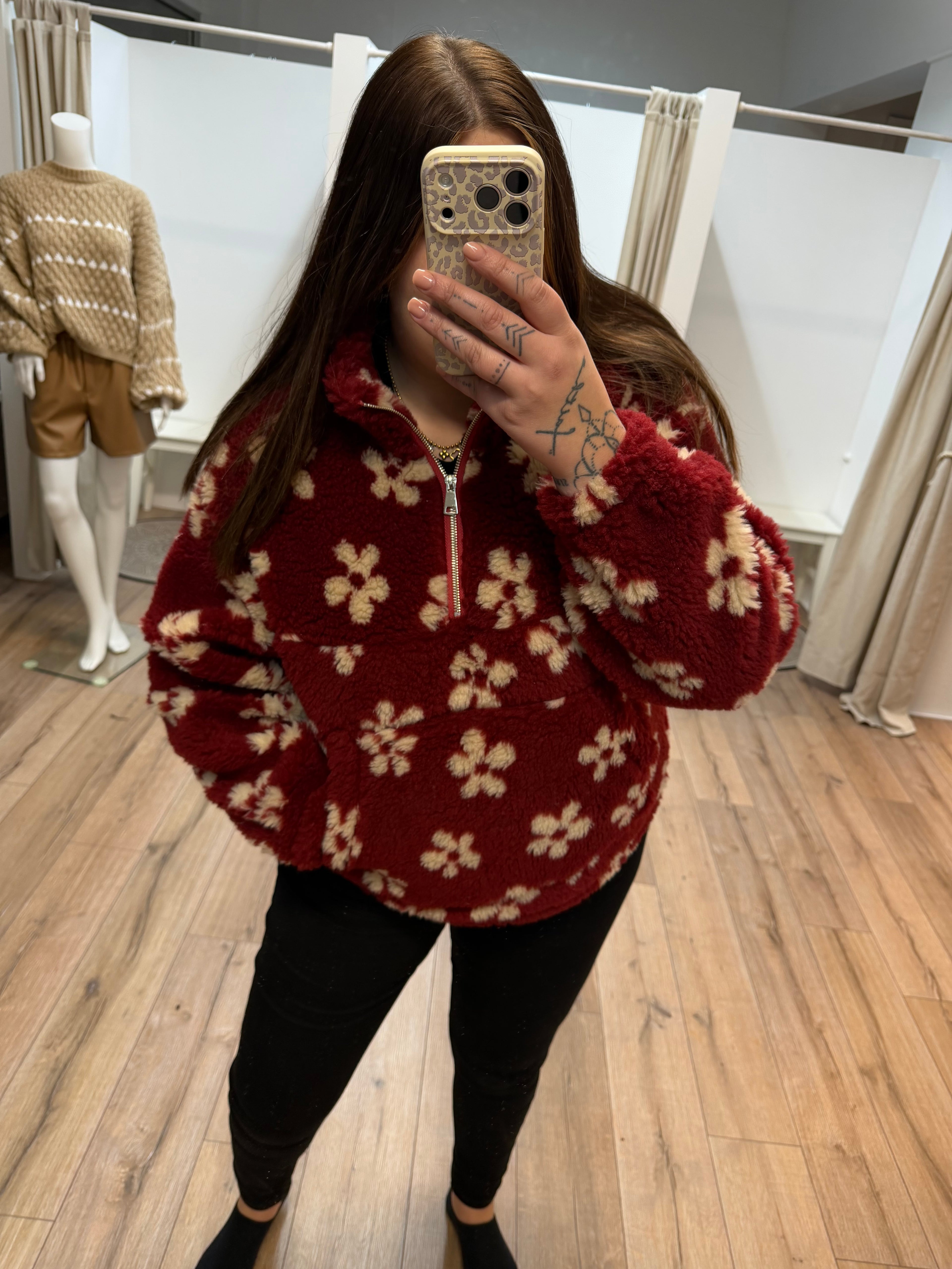 Kuschelpullover Blümchen