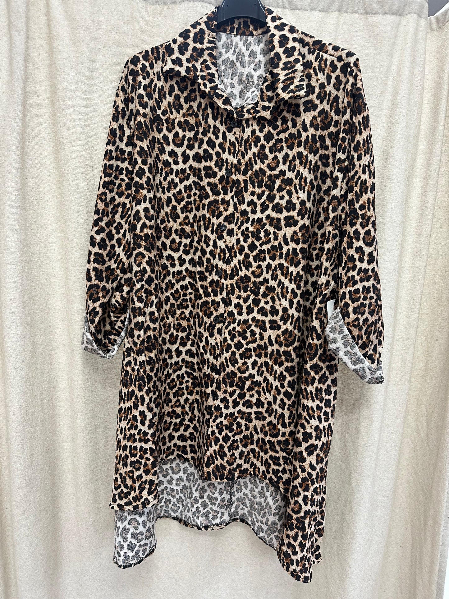Leoparden Longbluse